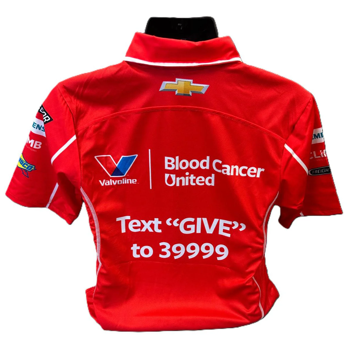 2025 William Byron #24 Valvoline Blood Cancer United Track Shirt - Image 2