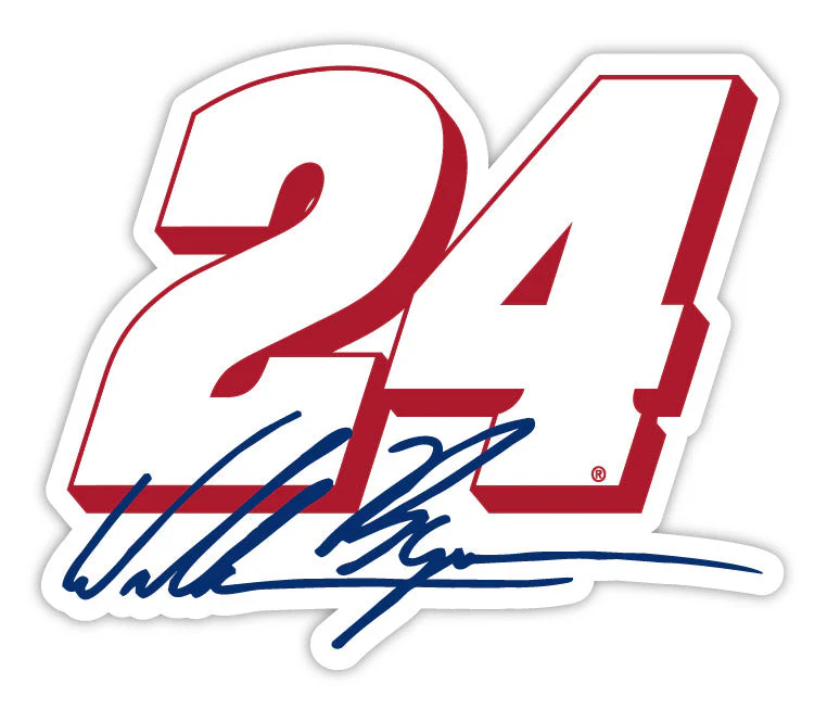 William Byron #24 4-Inch Number Laser Cut Decal