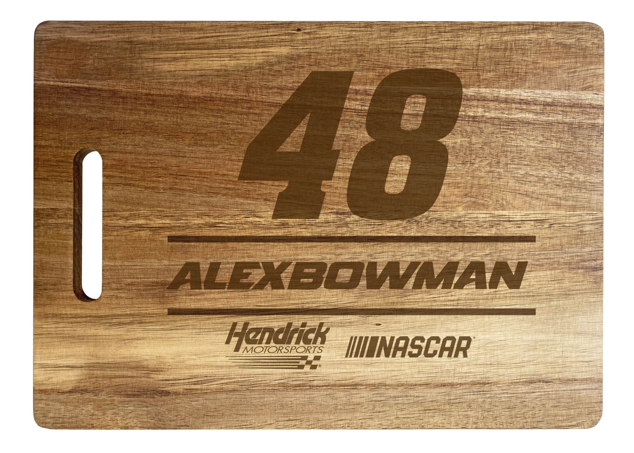 Alex Bowman #48 Engraved Wooden Cutting Board