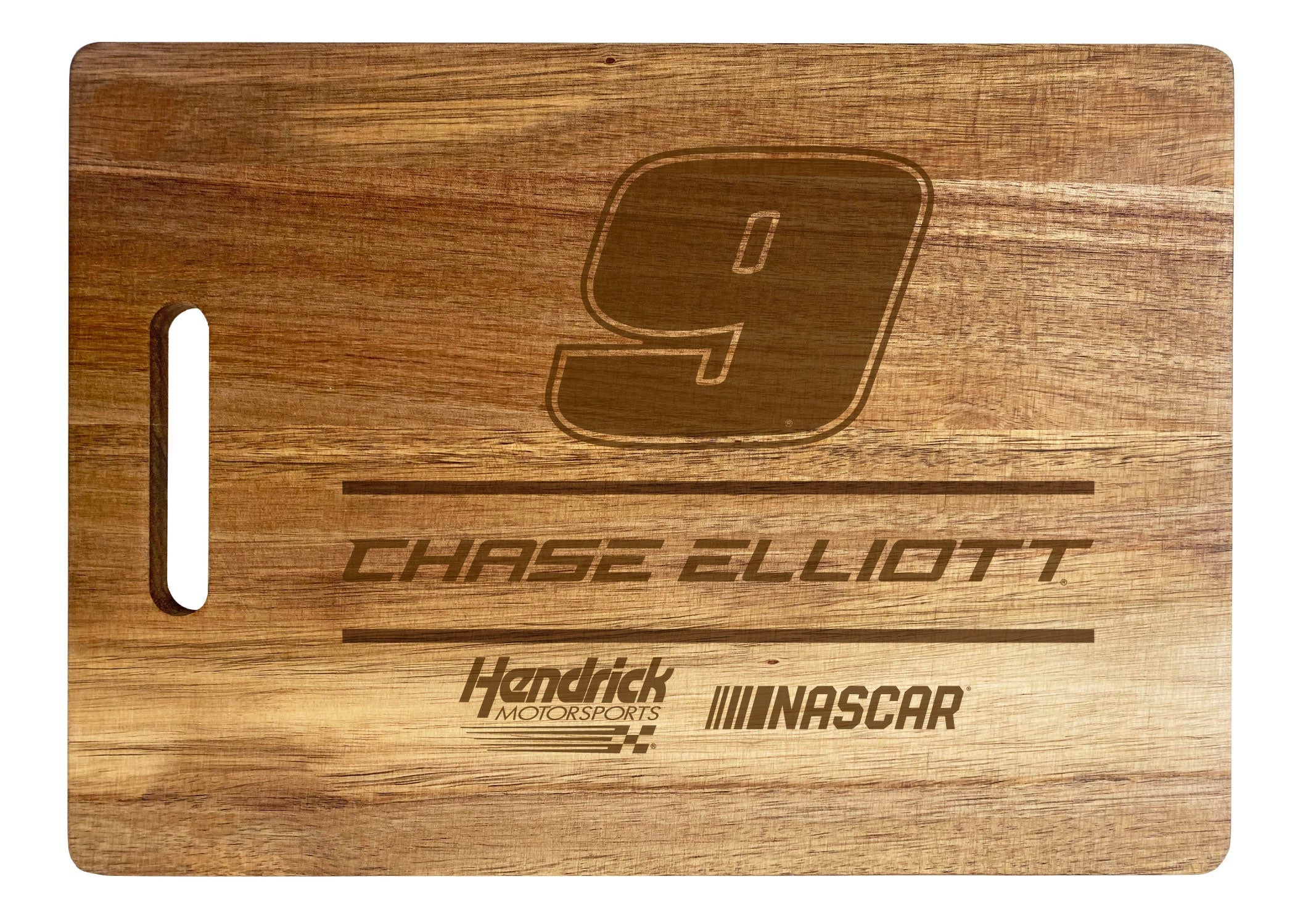Chase Elliott #9 Engraved Wooden Cutting Board