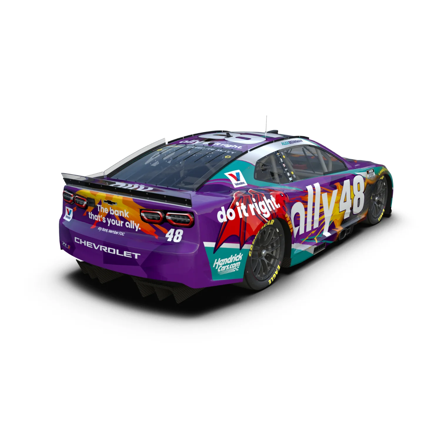 Alex Bowman #48 2026 Ally Dragons 1:24 ELITE Die-Cast - Image 2