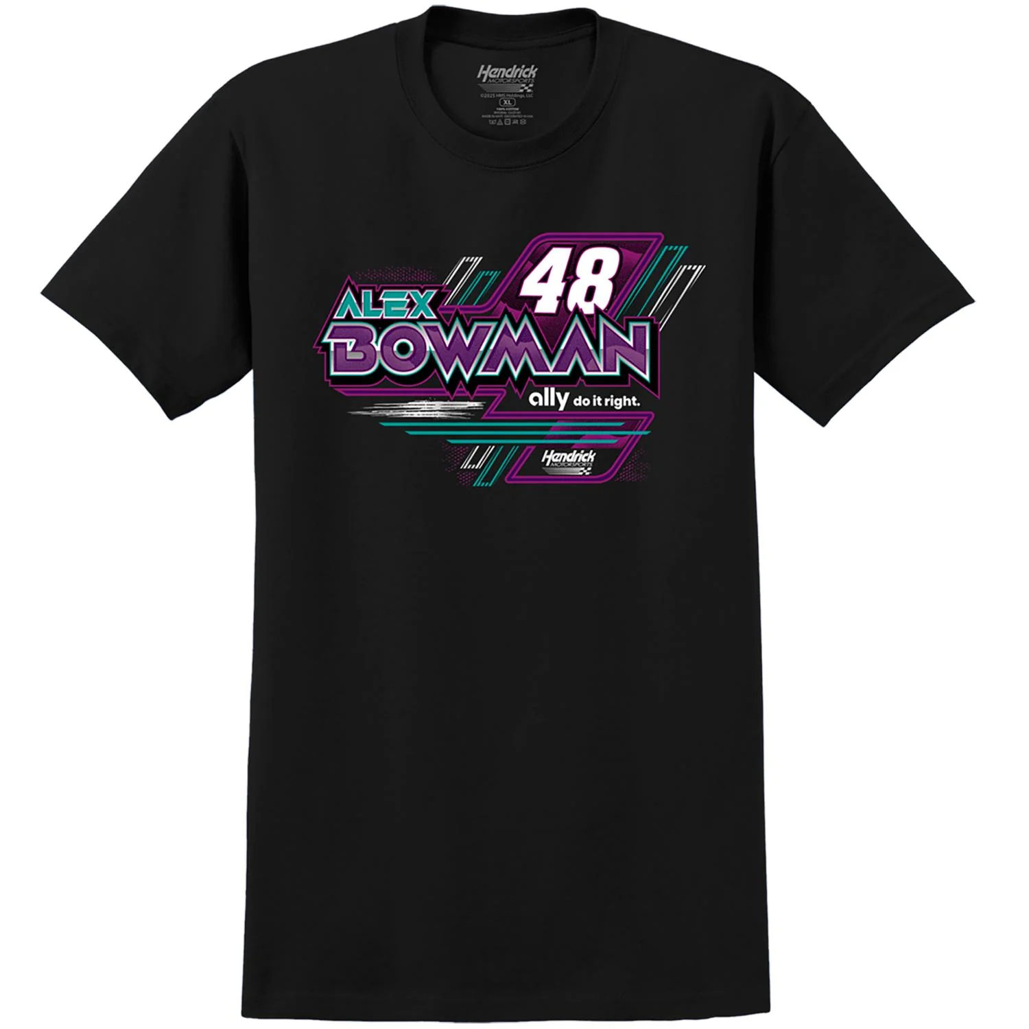 Alex Bowman #48 Ally Bolt T-shirt - Image 2