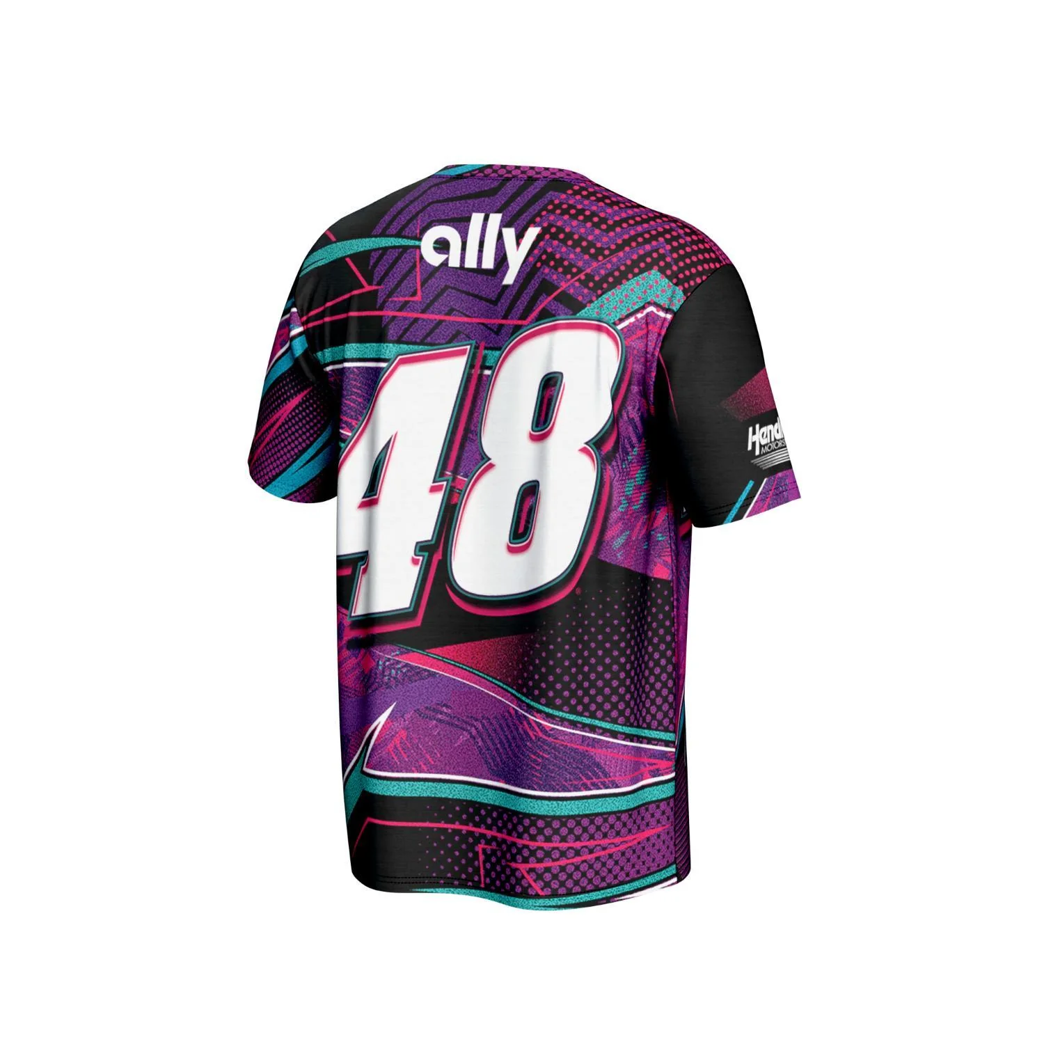 Alex Bowman #48 Ally Helmet Sublimated T-shirt - Image 3