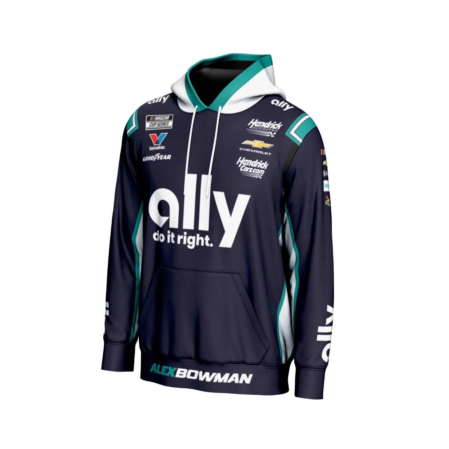 Alex Bowman #48 Ally Sublimated Hoodie - Image 2