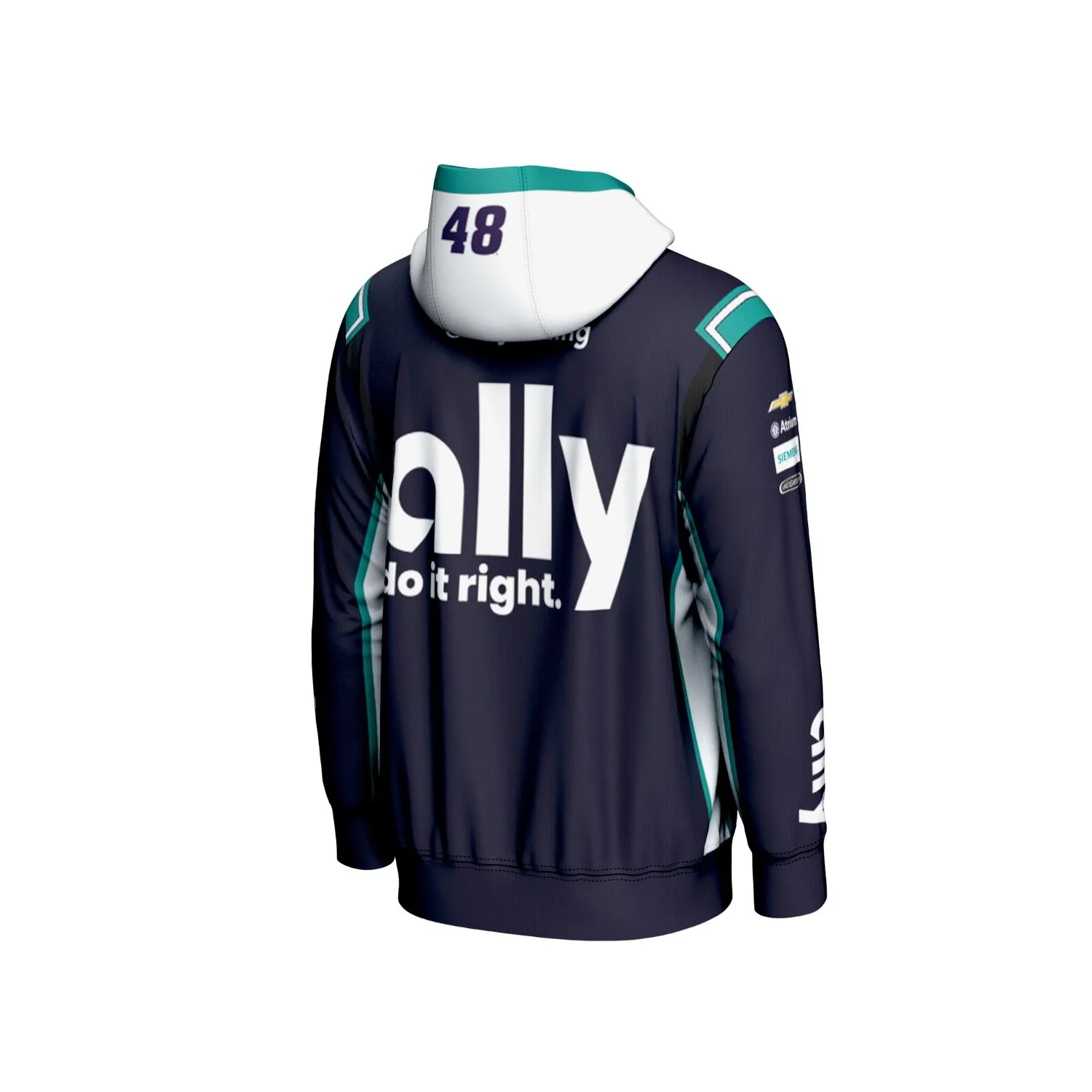 Alex Bowman #48 Ally Sublimated Hoodie - Image 3