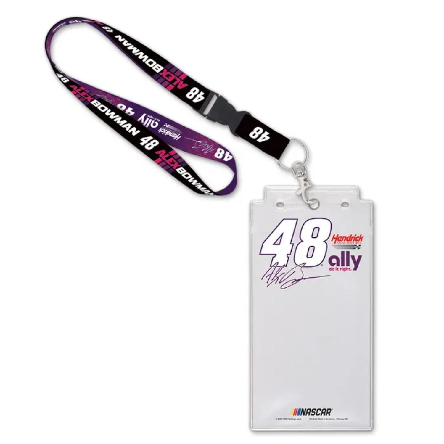 Alex Bowman #48 Credential Holder with Lanyard