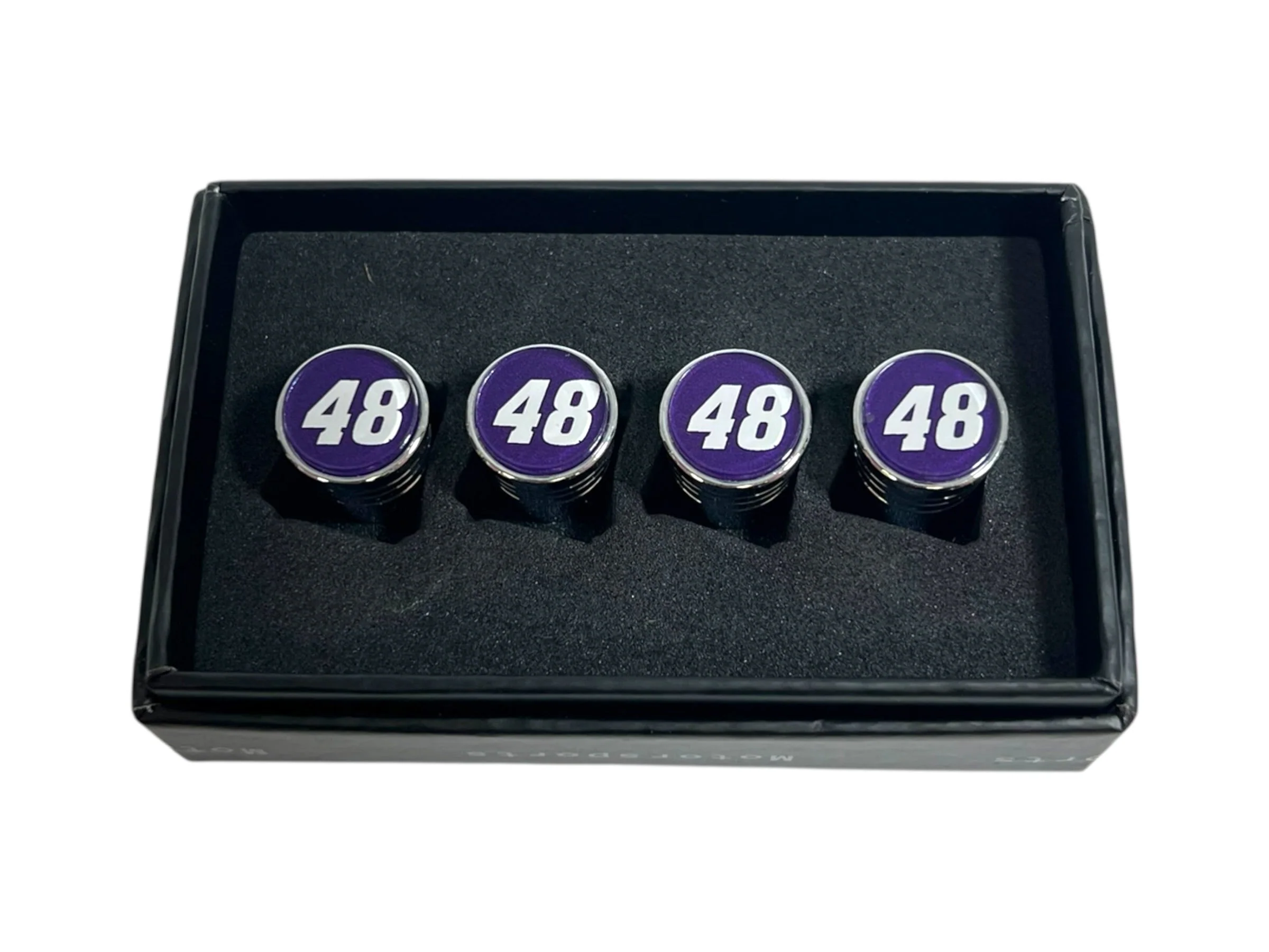 Alex Bowman #48 Ally Chrome Tapered Valve Stem Caps - Image 2