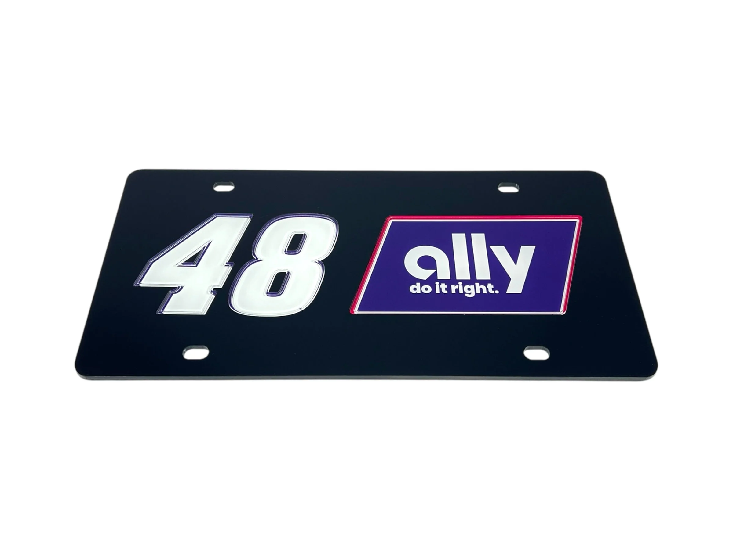 Alex Bowman #48 Ally Acrylic License Plate - Image 2