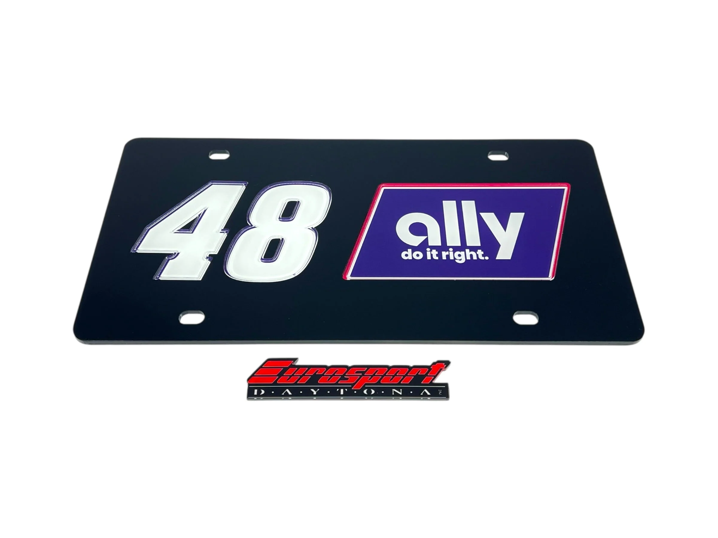 Alex Bowman #48 Ally Acrylic License Plate - Image 4