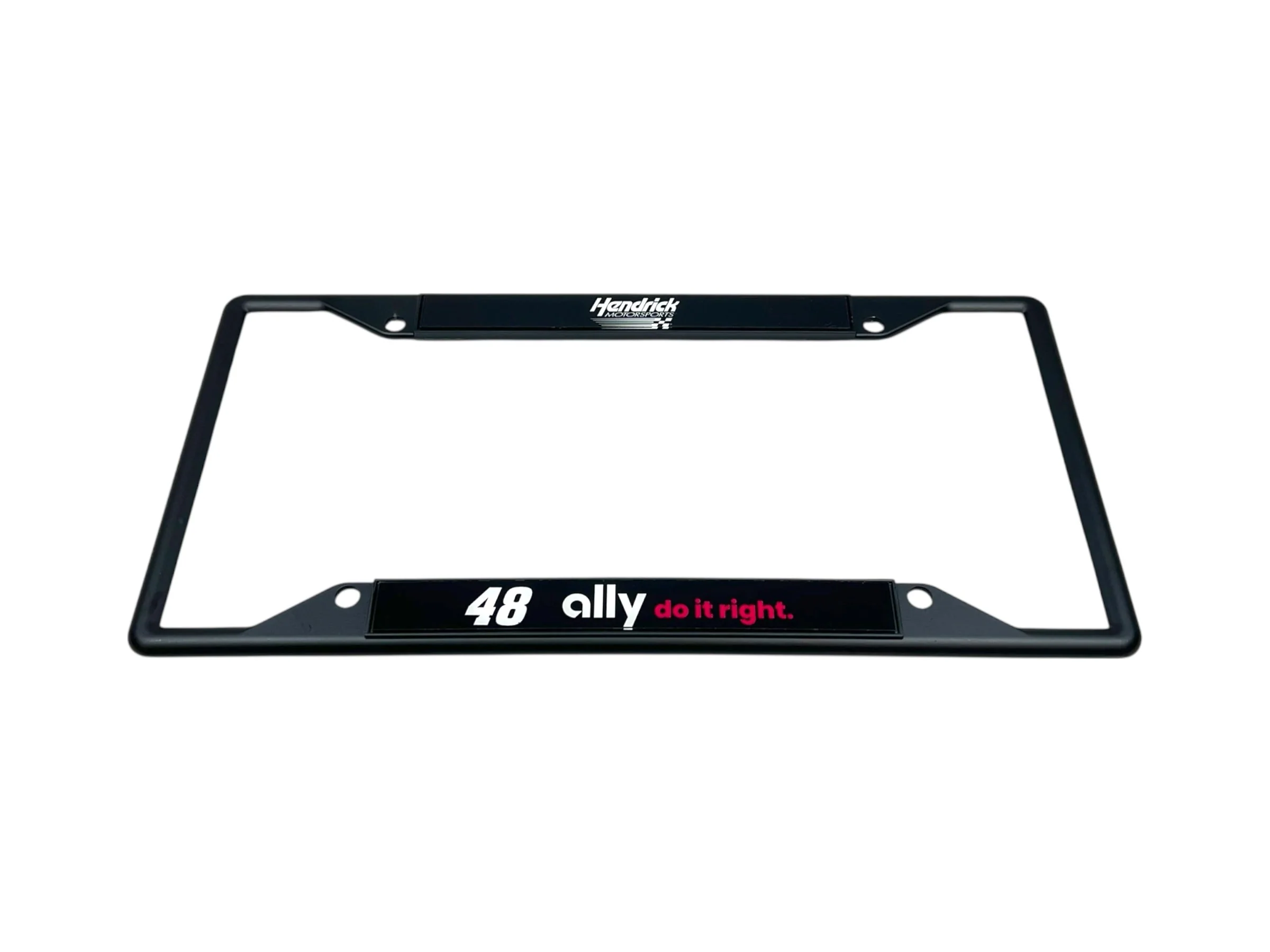 Alex Bowman #48 Ally Black License Plate Frame - Image 2