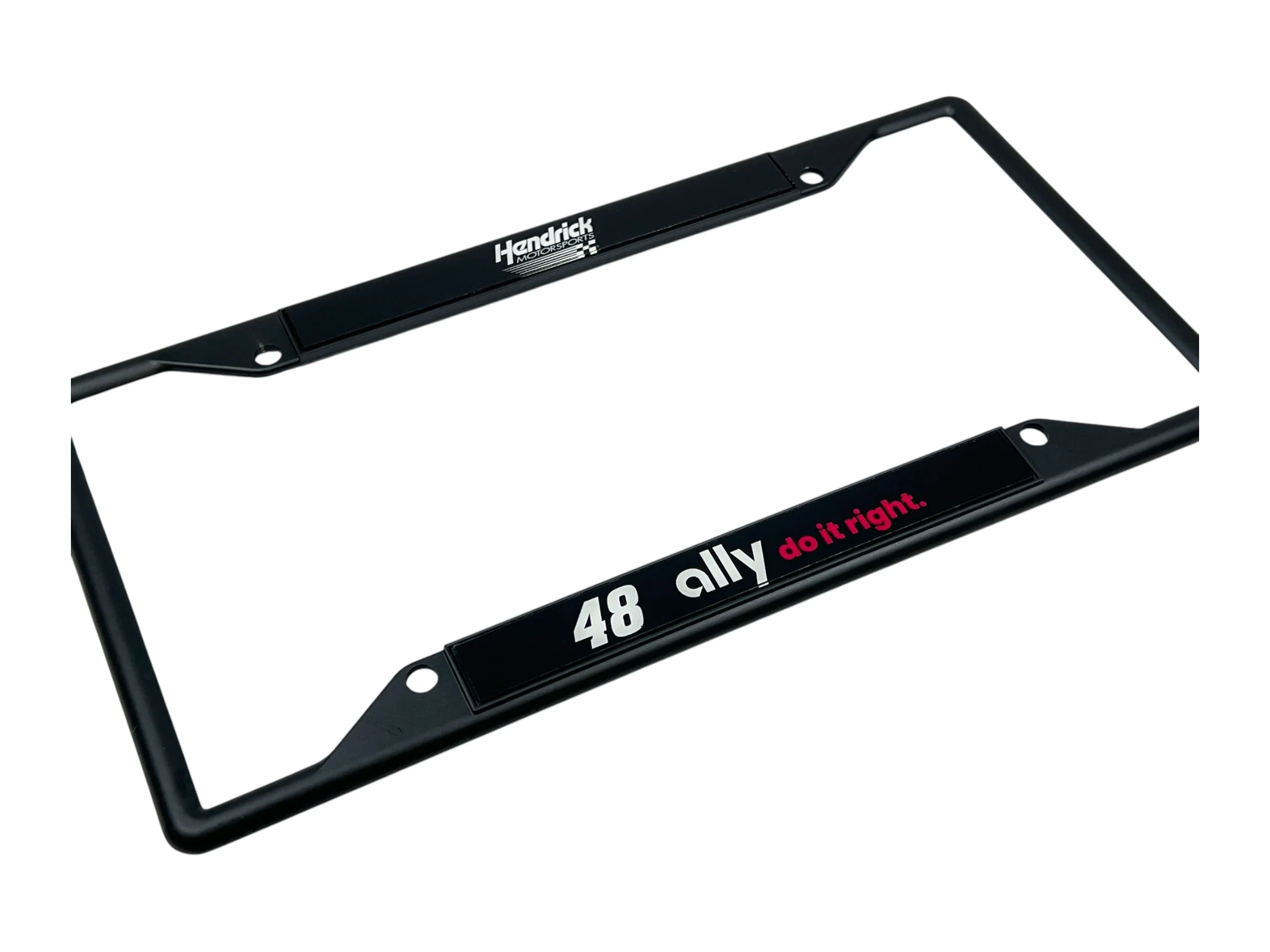 Alex Bowman #48 Ally Black License Plate Frame - Image 3