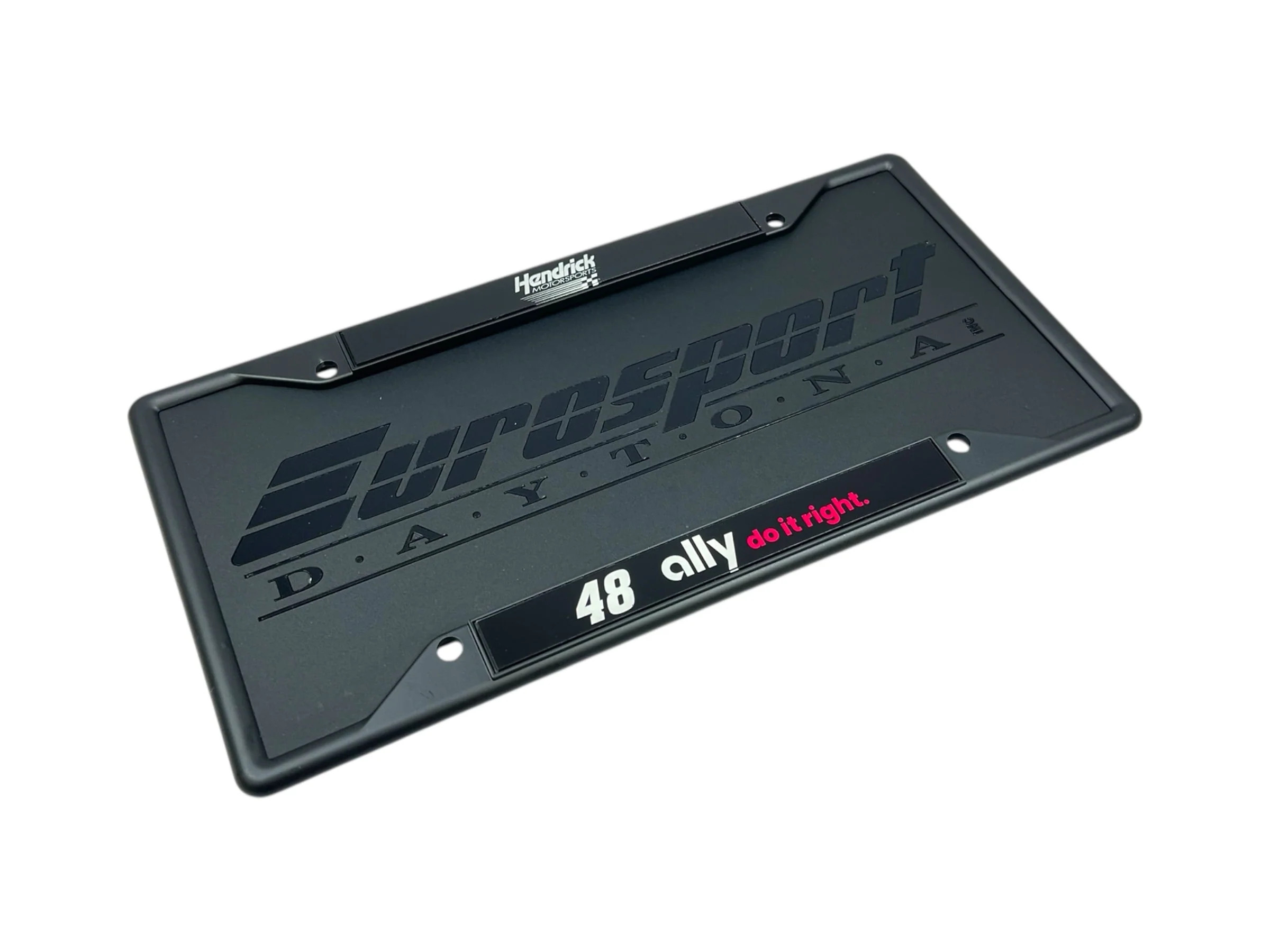 Alex Bowman #48 Ally Black License Plate Frame - Image 4