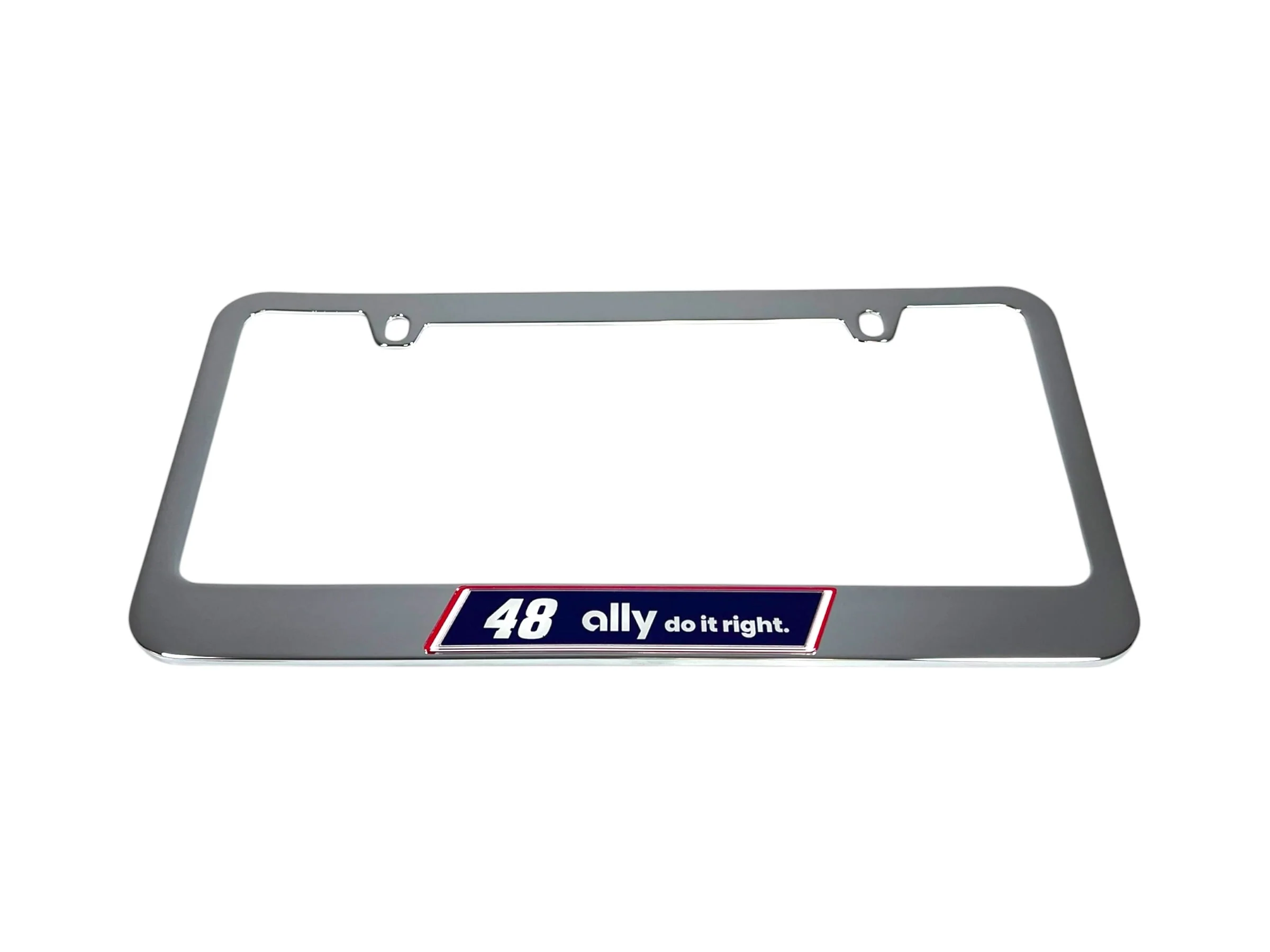 Alex Bowman #48 Ally Chrome License Plate Frame - Image 2