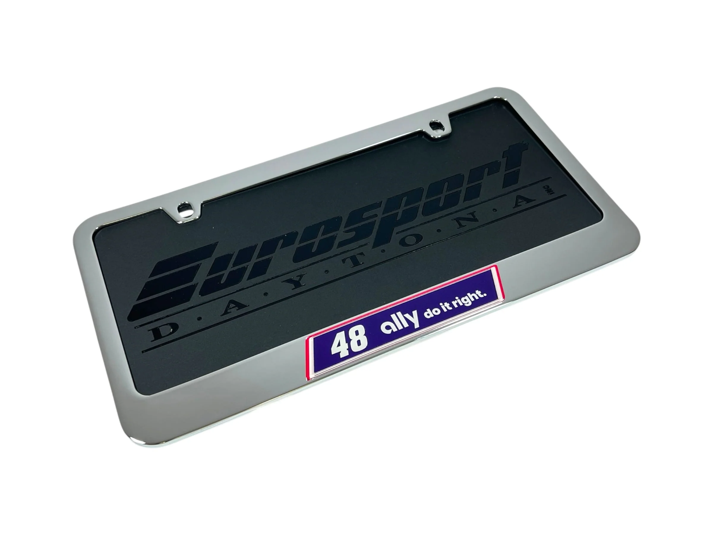 Alex Bowman #48 Ally Chrome License Plate Frame - Image 4