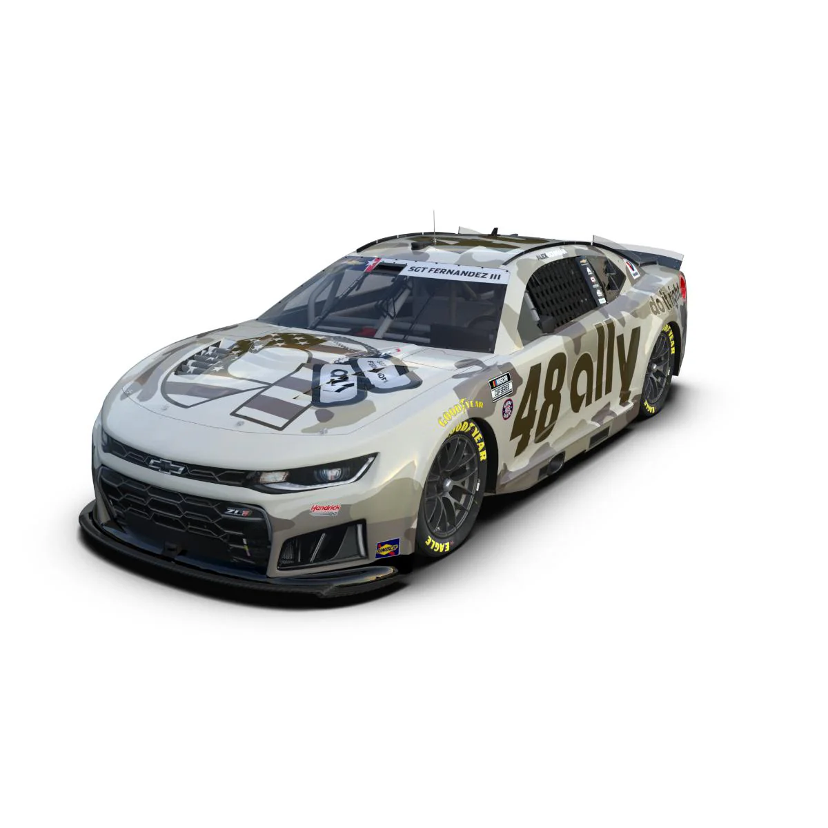 AUTOGRAPHED Alex Bowman #48 2026 Ally Patriotic 1:24 ELITE Die-Cast
