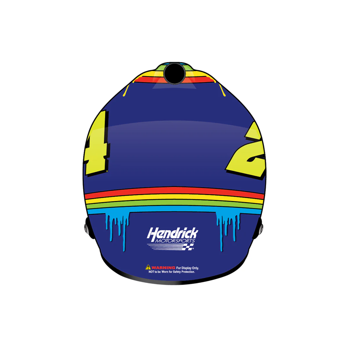 AUTOGRAPHED Jeff Gordon #24 Rainbow Drip Fantasy Full Size Replica Helmet - Image 5