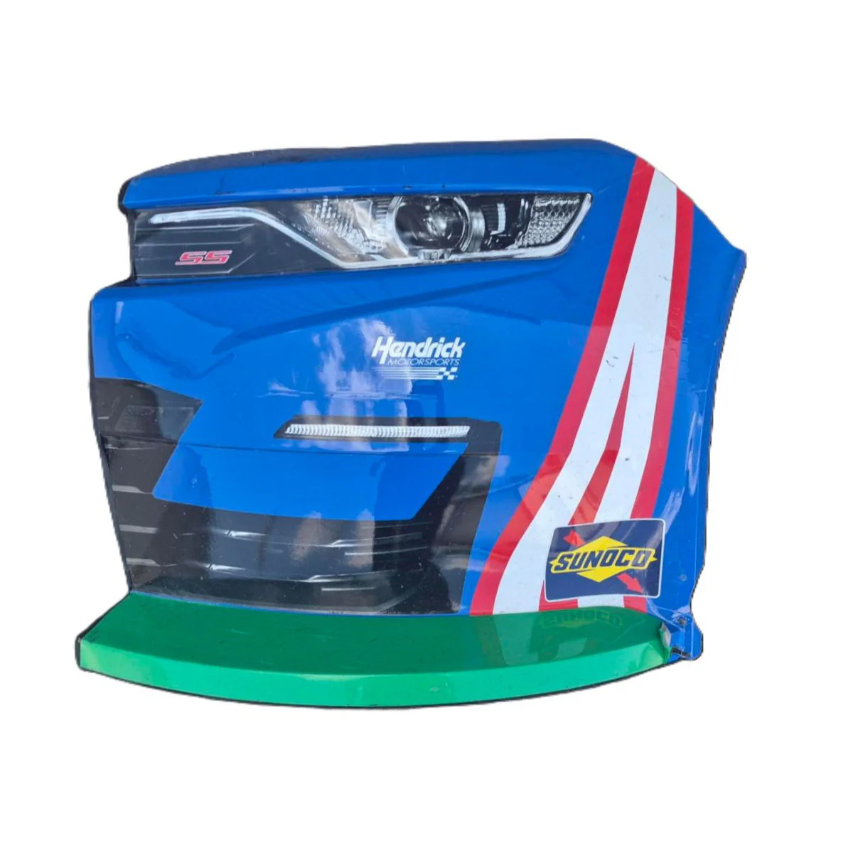 Autographed Race Used 2026 Corey Day #17 HendrickCars.com Left Front Nose - Texas 1