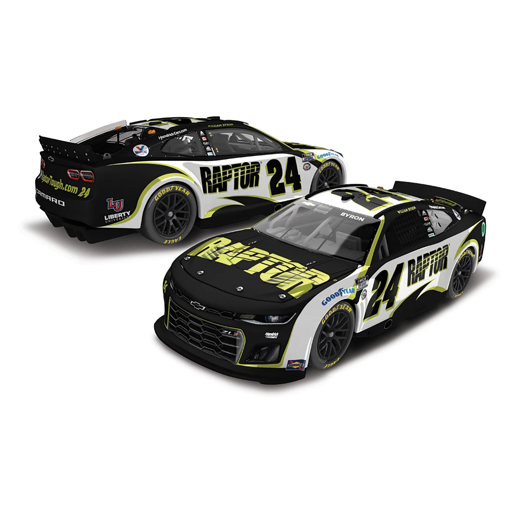 AUTOGRAPHED William Byron #24 2023 RAPTOR 1:24 ELITE Die-Cast