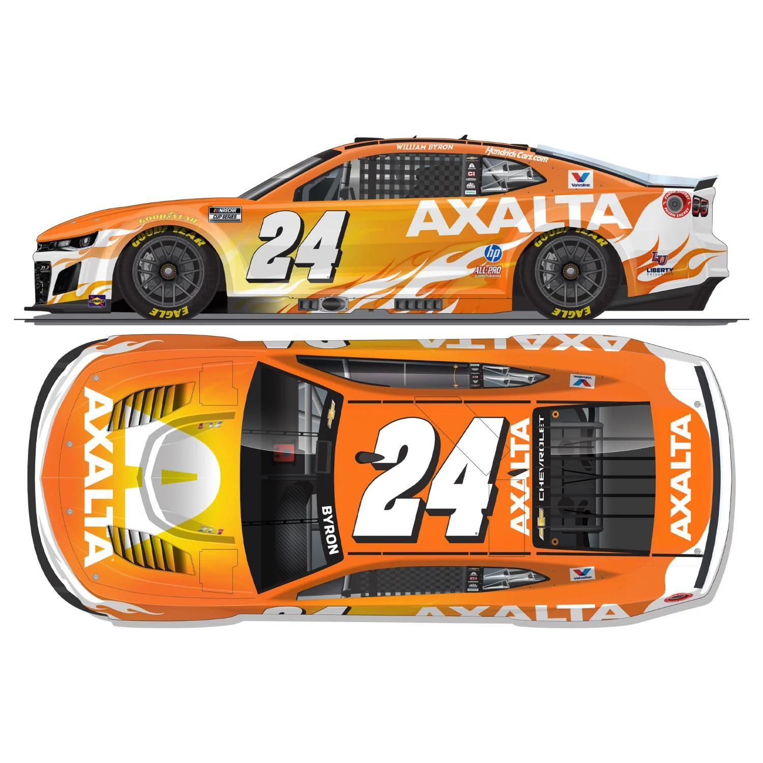 AUTOGRAPHED William Byron #24 2026 Axalta Color Of The Year 1:24 ELITE Die-Cast