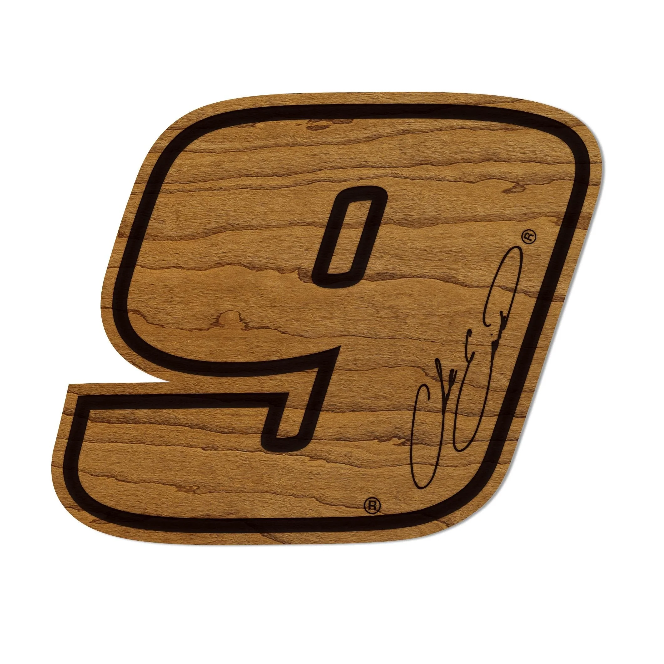 Chase Elliott #9 Wooden Magnet