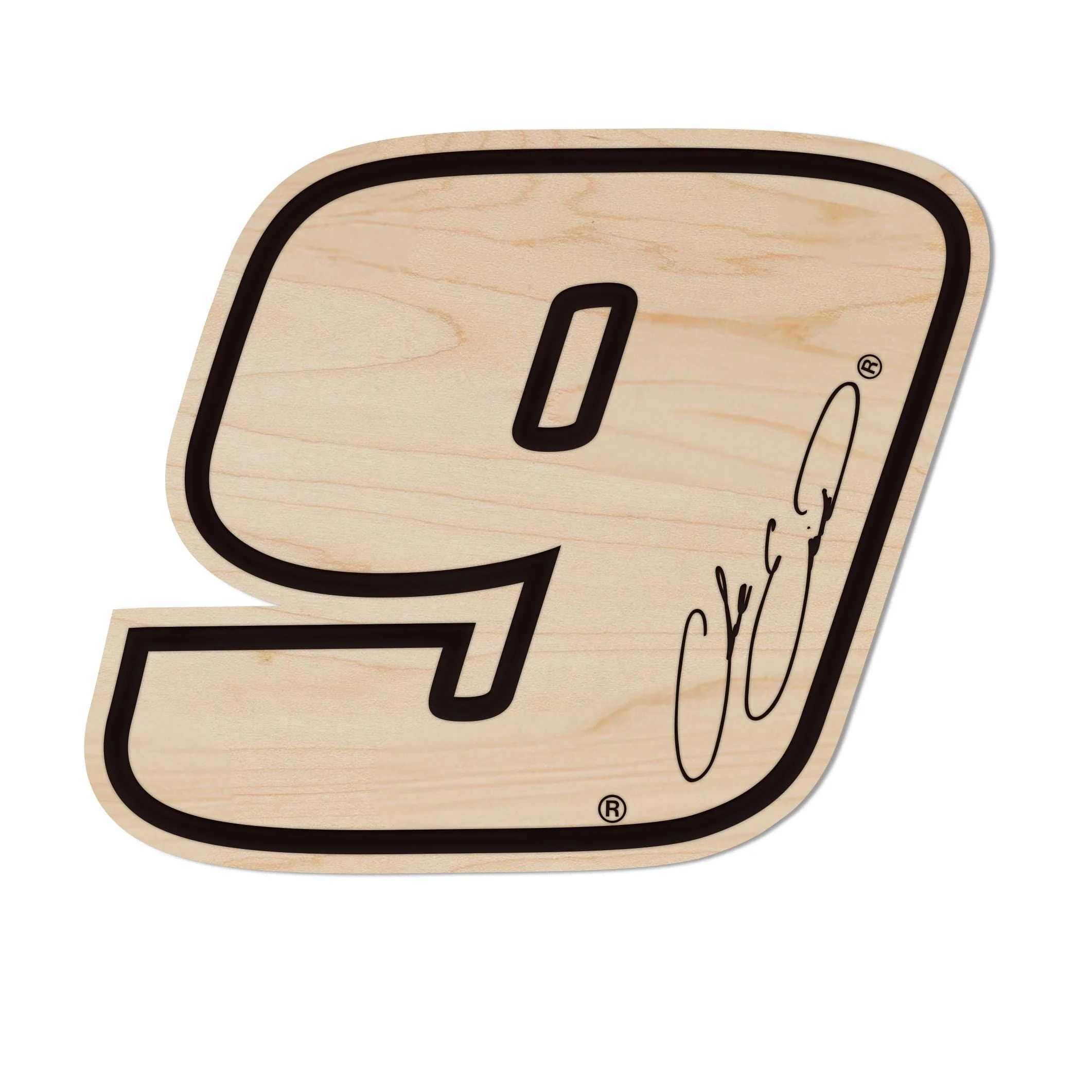 Chase Elliott #9 Wooden Magnet - Image 2