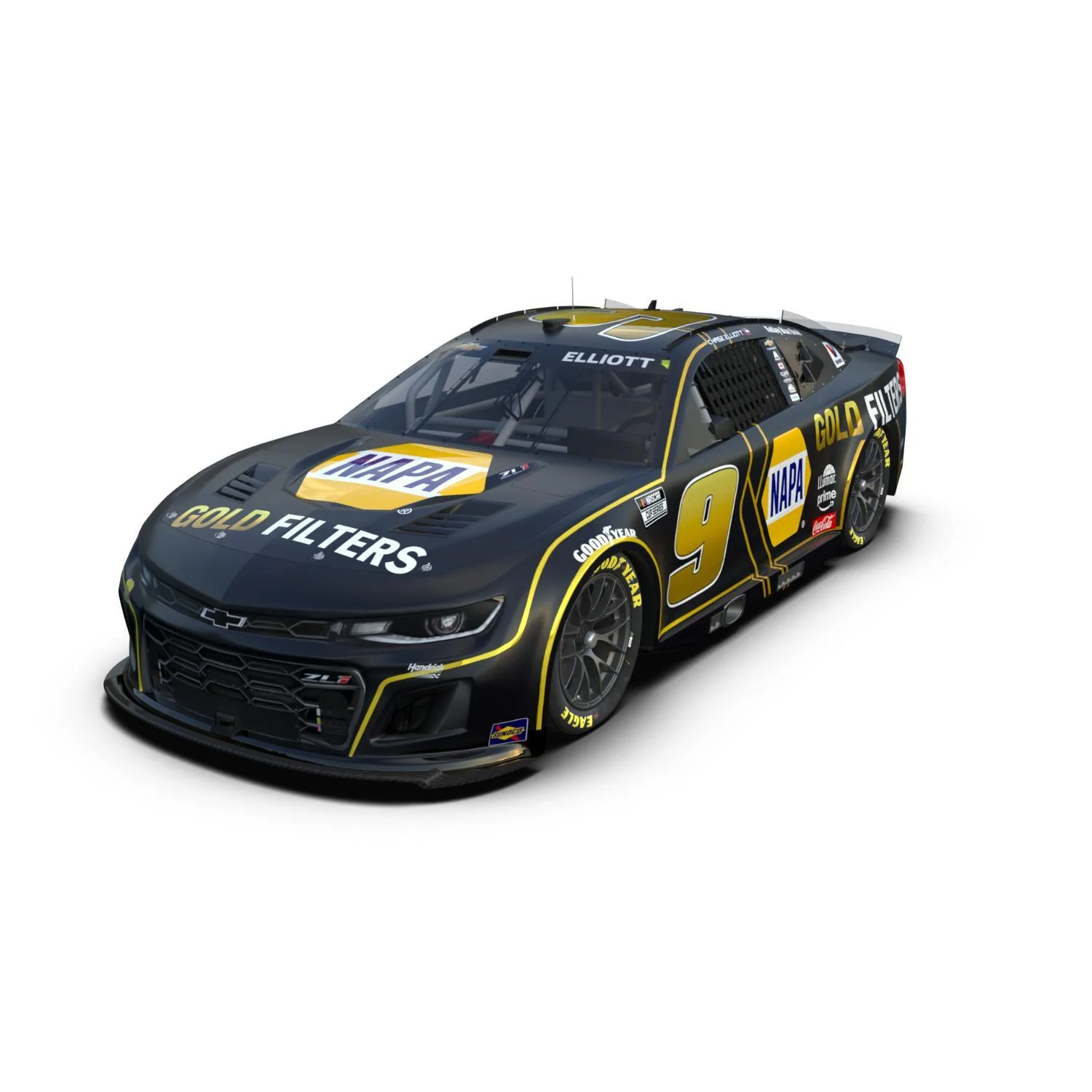 Chase Elliott #9 2025 NAPA Gold Filters 1:64 Hard Top Die-Cast