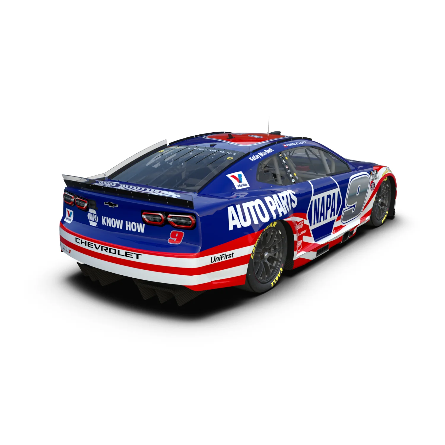 Chase Elliott #9 2026 NAPA Patriotic 1:24 ELITE Foil Number Die-Cast - Image 2