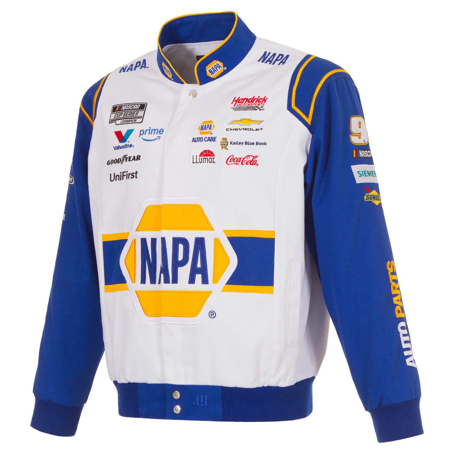 Chase Elliott #9 2026 NAPA White Twill Jacket - Image 2