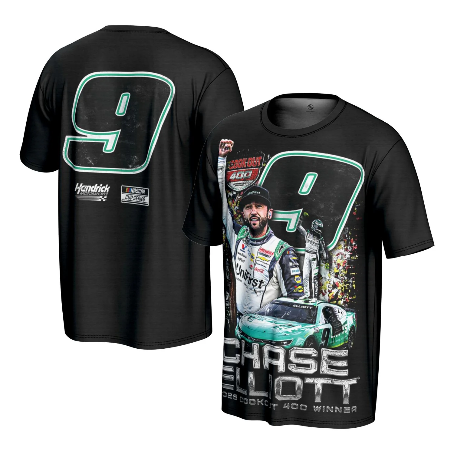 Chase Elliott #9 2026 Unifirst Martinsville 1 RACE WIN Sublimated T-shirt