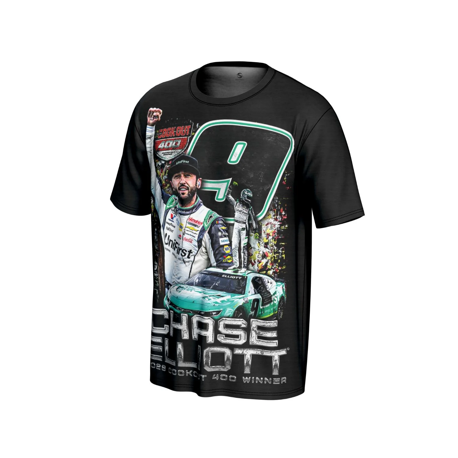 Chase Elliott #9 2026 Unifirst Martinsville 1 RACE WIN Sublimated T-shirt - Image 2