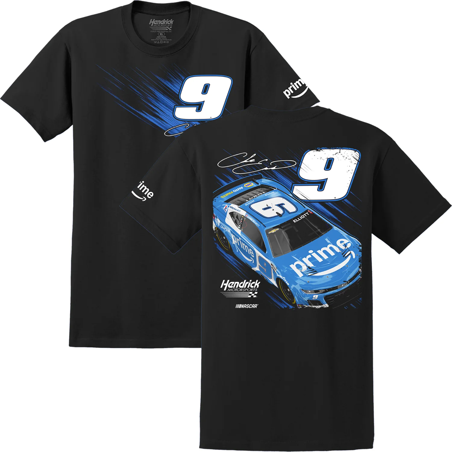 Chase Elliott #9 Amazon Prime Black T-shirt