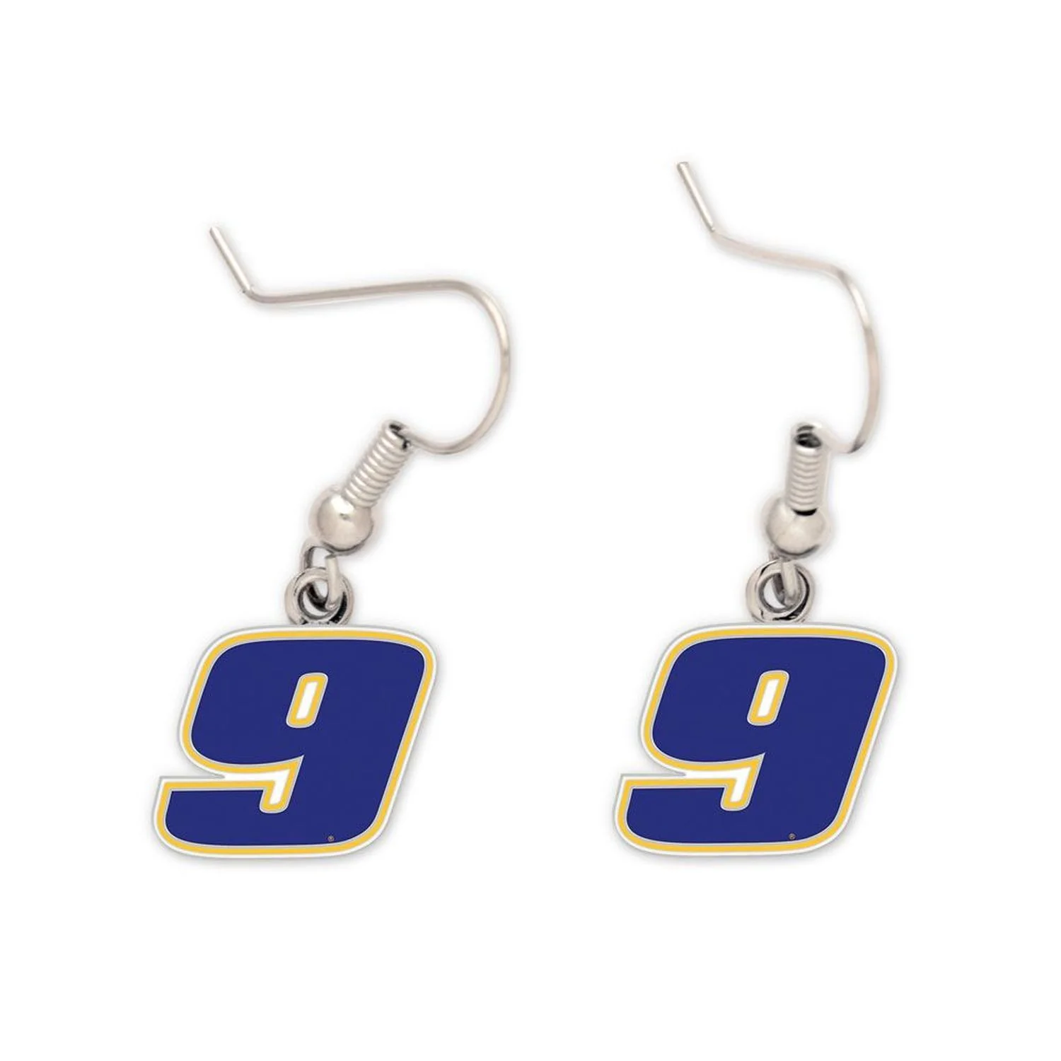 Chase Elliott #9 Cloisonne Earrings