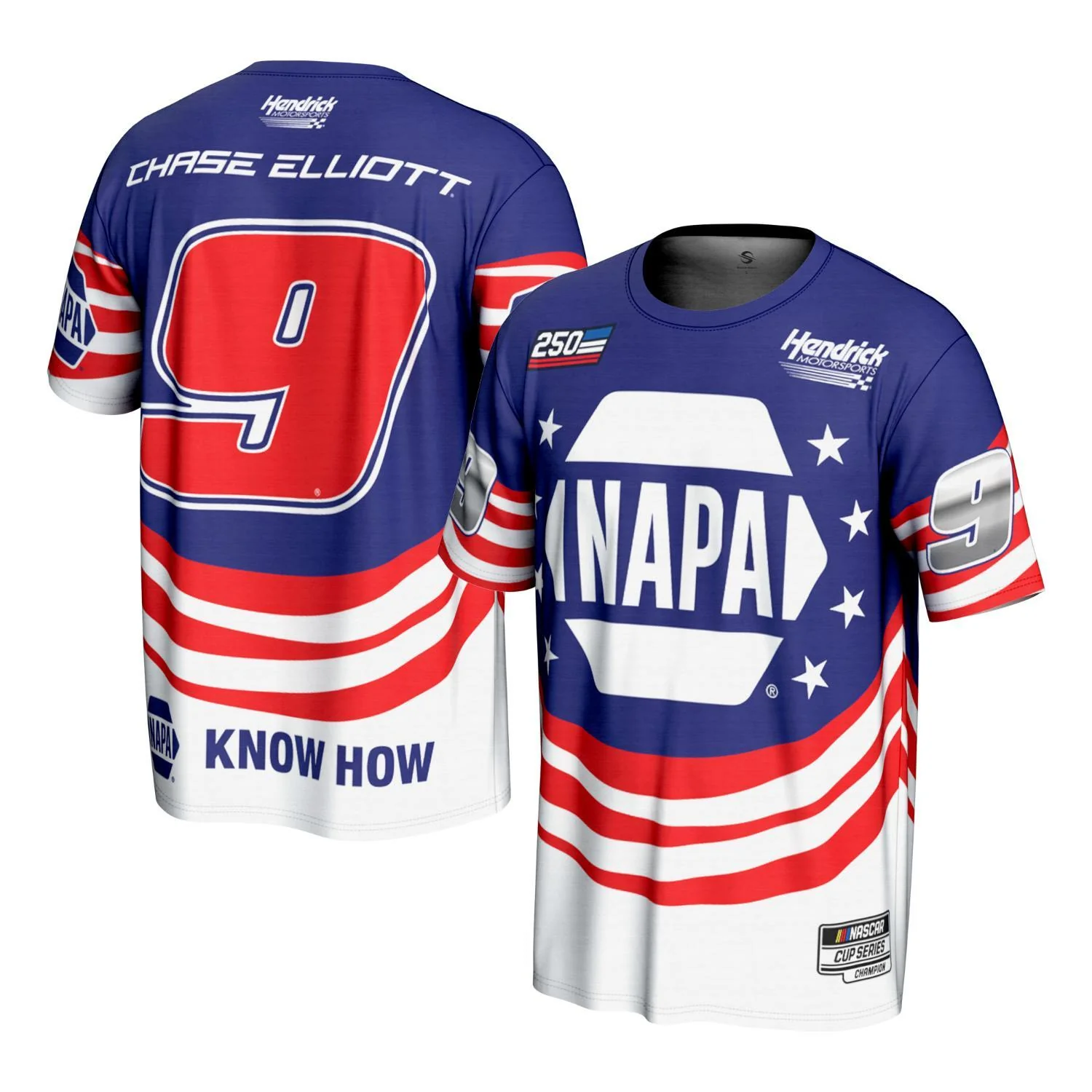 Chase Elliott #9 NAPA Patriotic Sublimated T-shirt