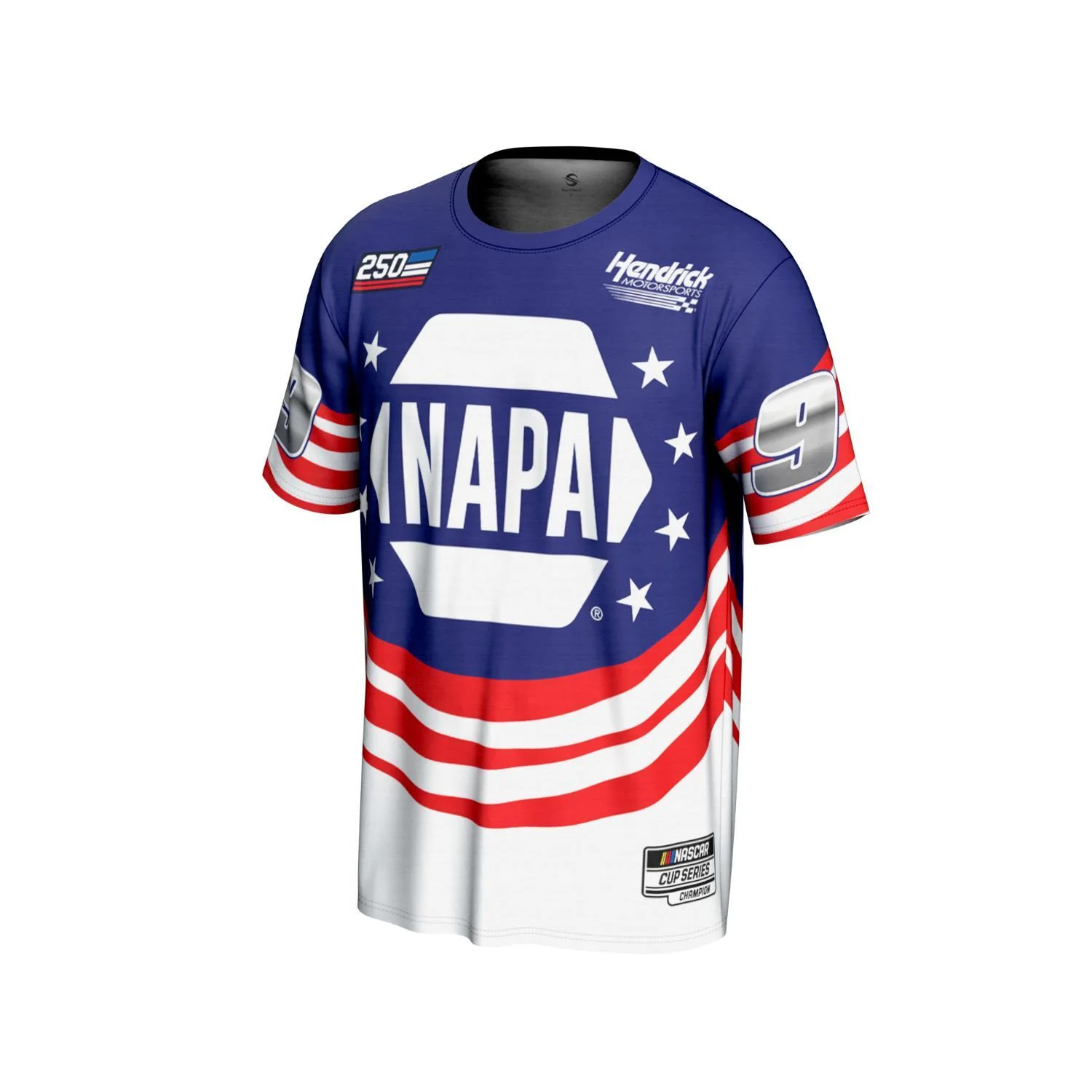 Chase Elliott #9 NAPA Patriotic Sublimated T-shirt - Image 2