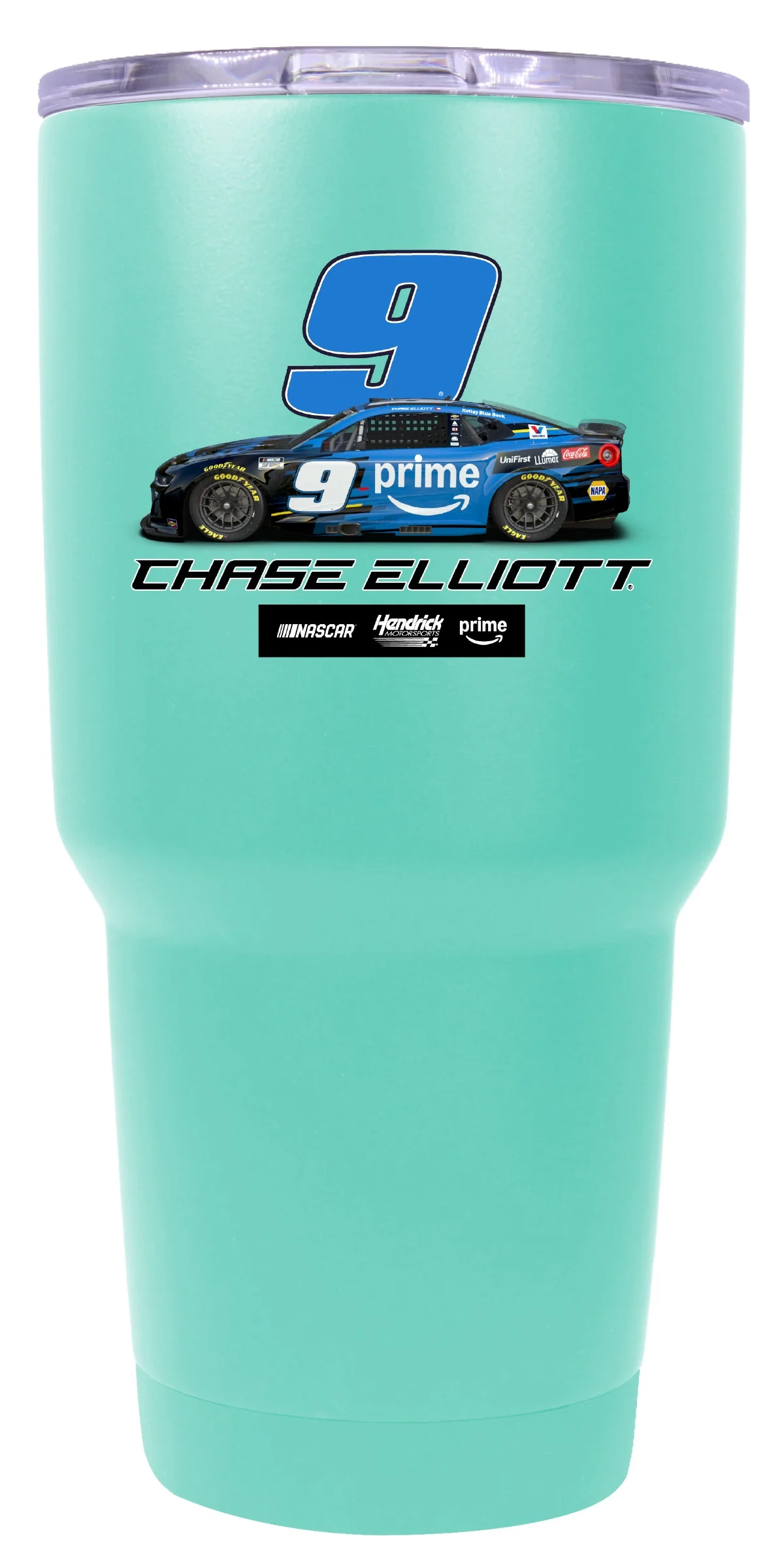 Chase Elliott #9 24oz Insulated Stainless Steel Tumbler - Image 5