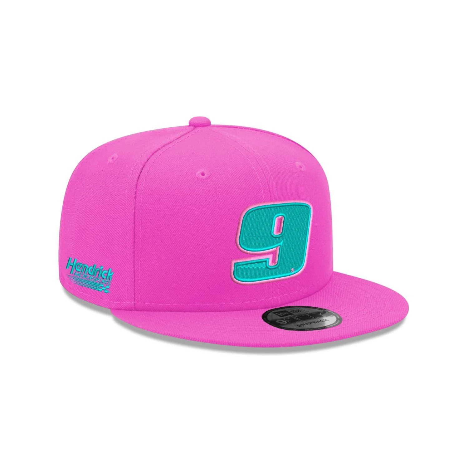 Chase Elliott #9 New Era Neon Pink Glow 9FIFTY Cap - Image 2