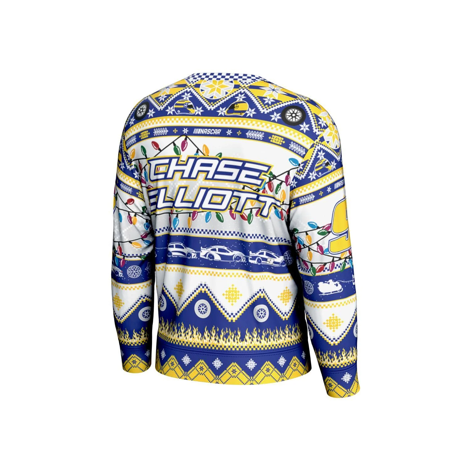 Chase Elliott #9 Sublimated Holiday Sweater - Image 3