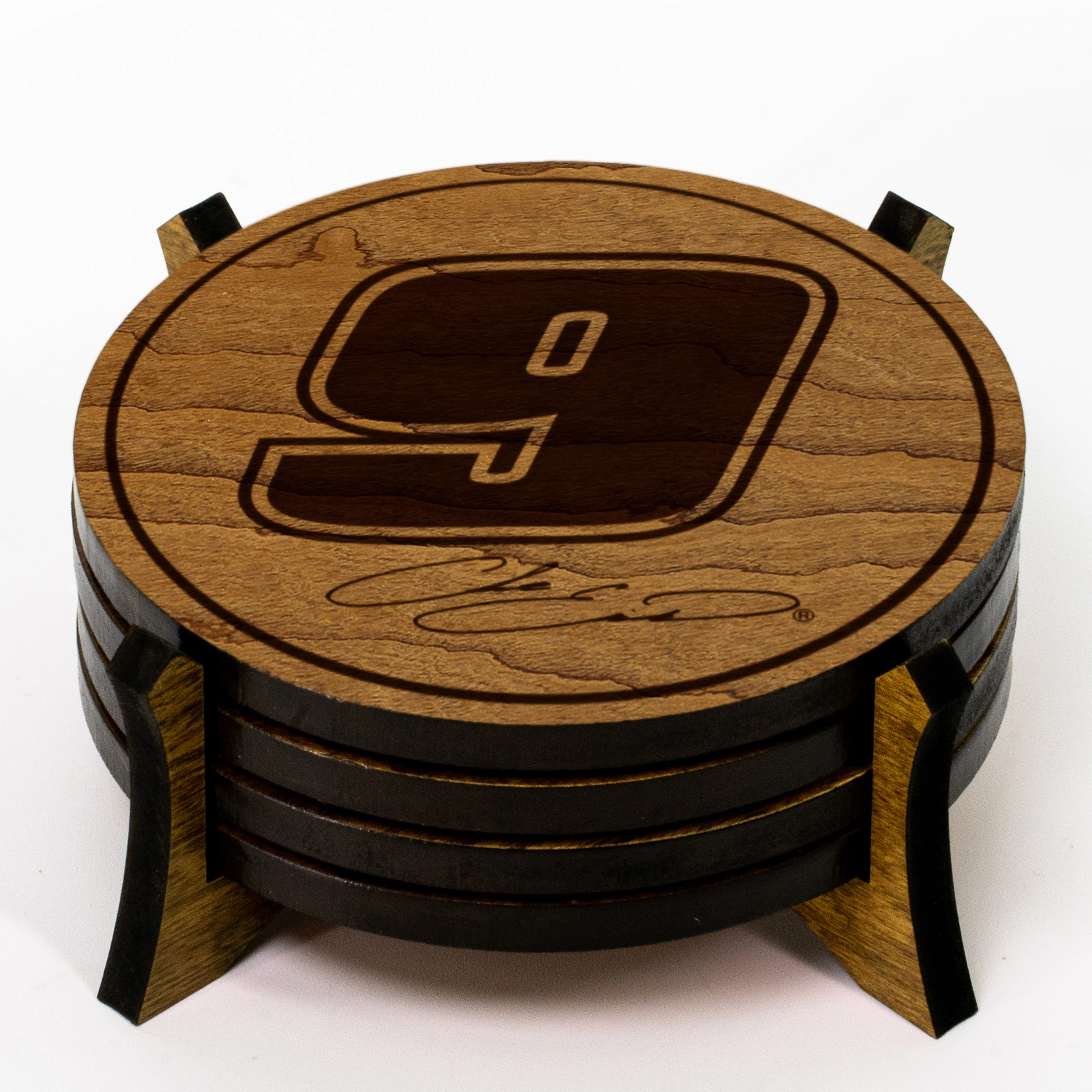 Chase Elliott #9 Wooden Coaster Set