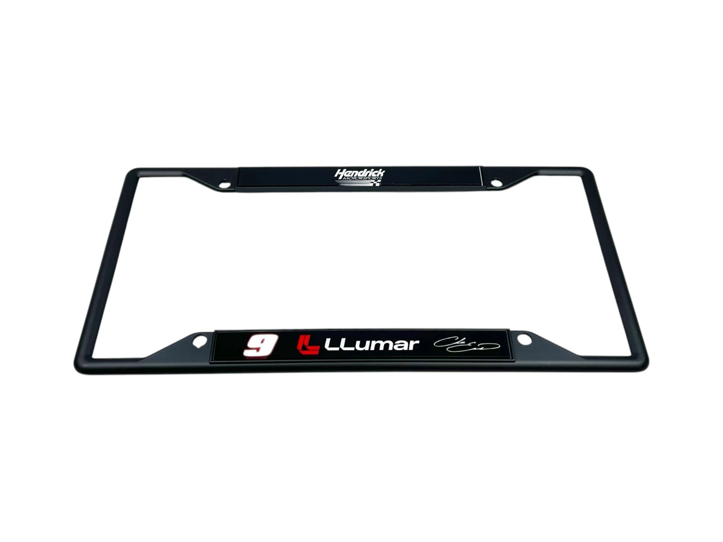 Chase Elliott #9 LLumar Black License Plate Frame - Image 3