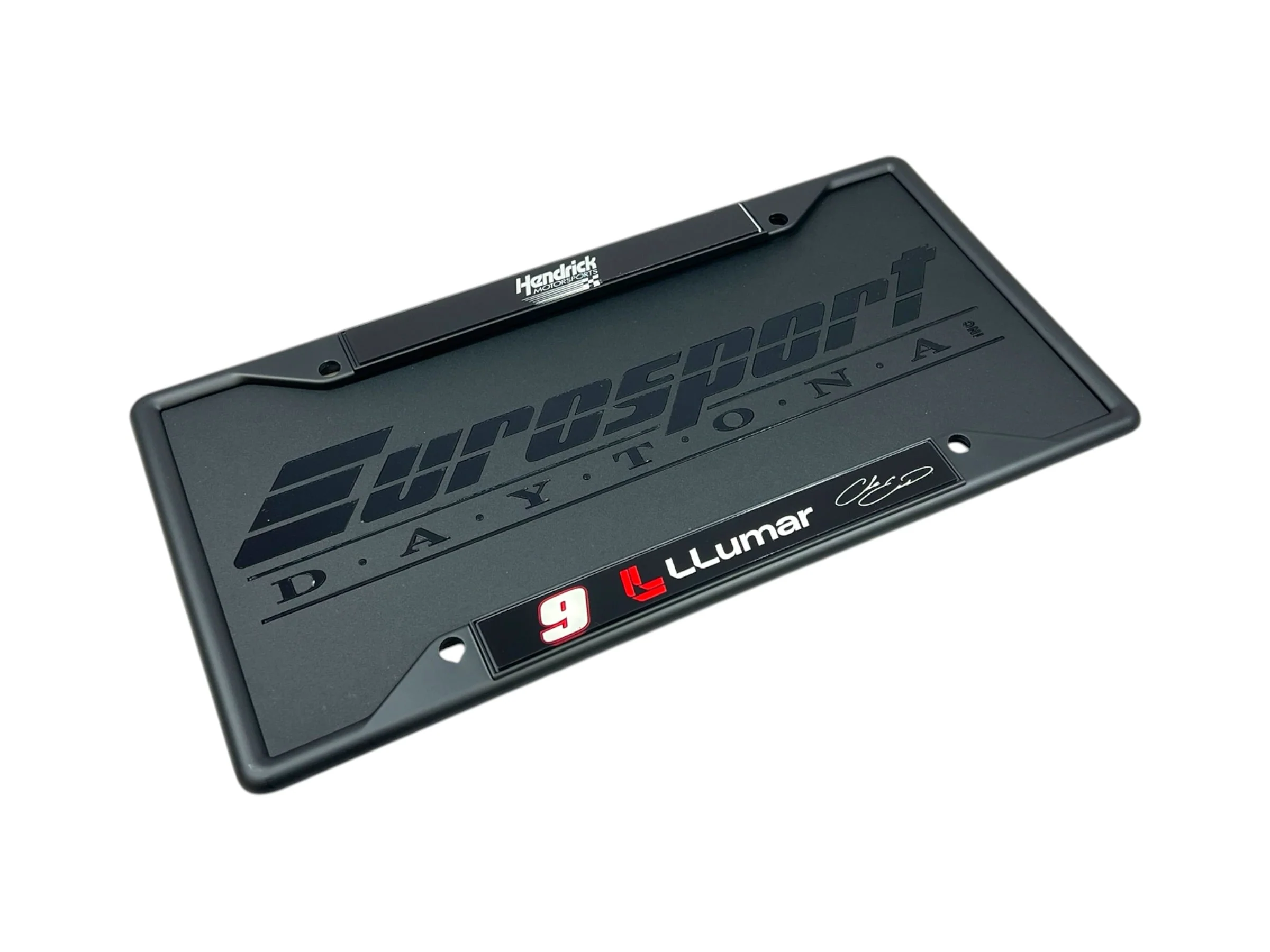 Chase Elliott #9 LLumar Black License Plate Frame - Image 4