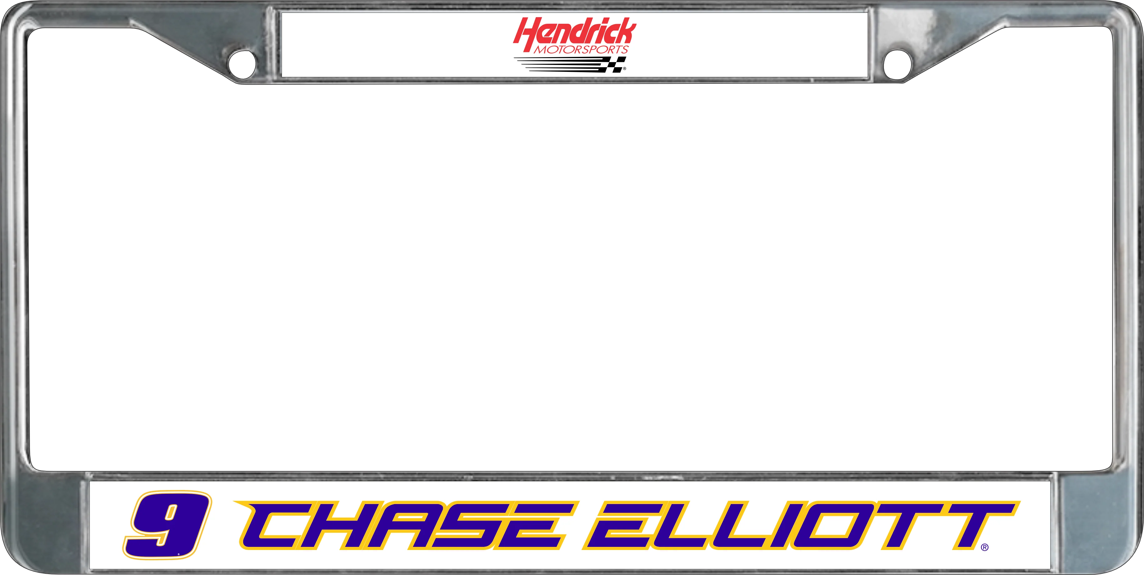 Chase Elliott #9 NAPA Chrome License Plate Frame - Image 5