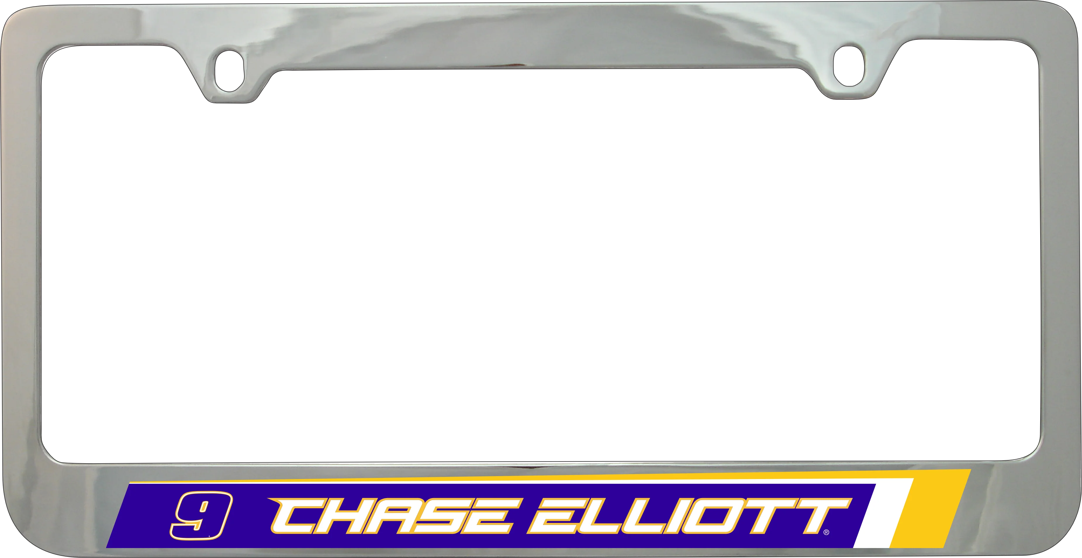 Chase Elliott #9 NAPA Chrome License Plate Frame - Image 5