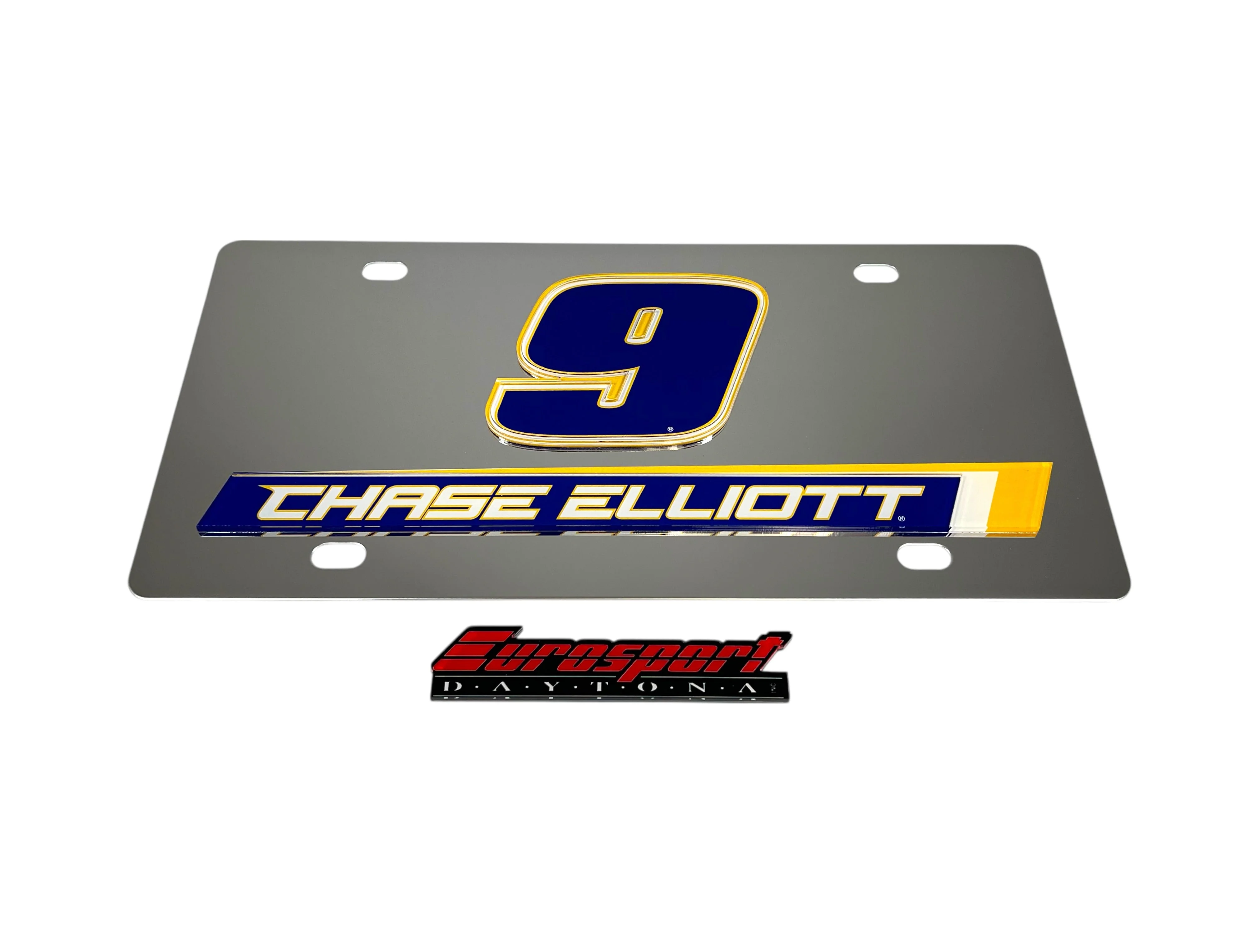 Chase Elliott #9 NAPA Stainless Steel License Plate - Image 4