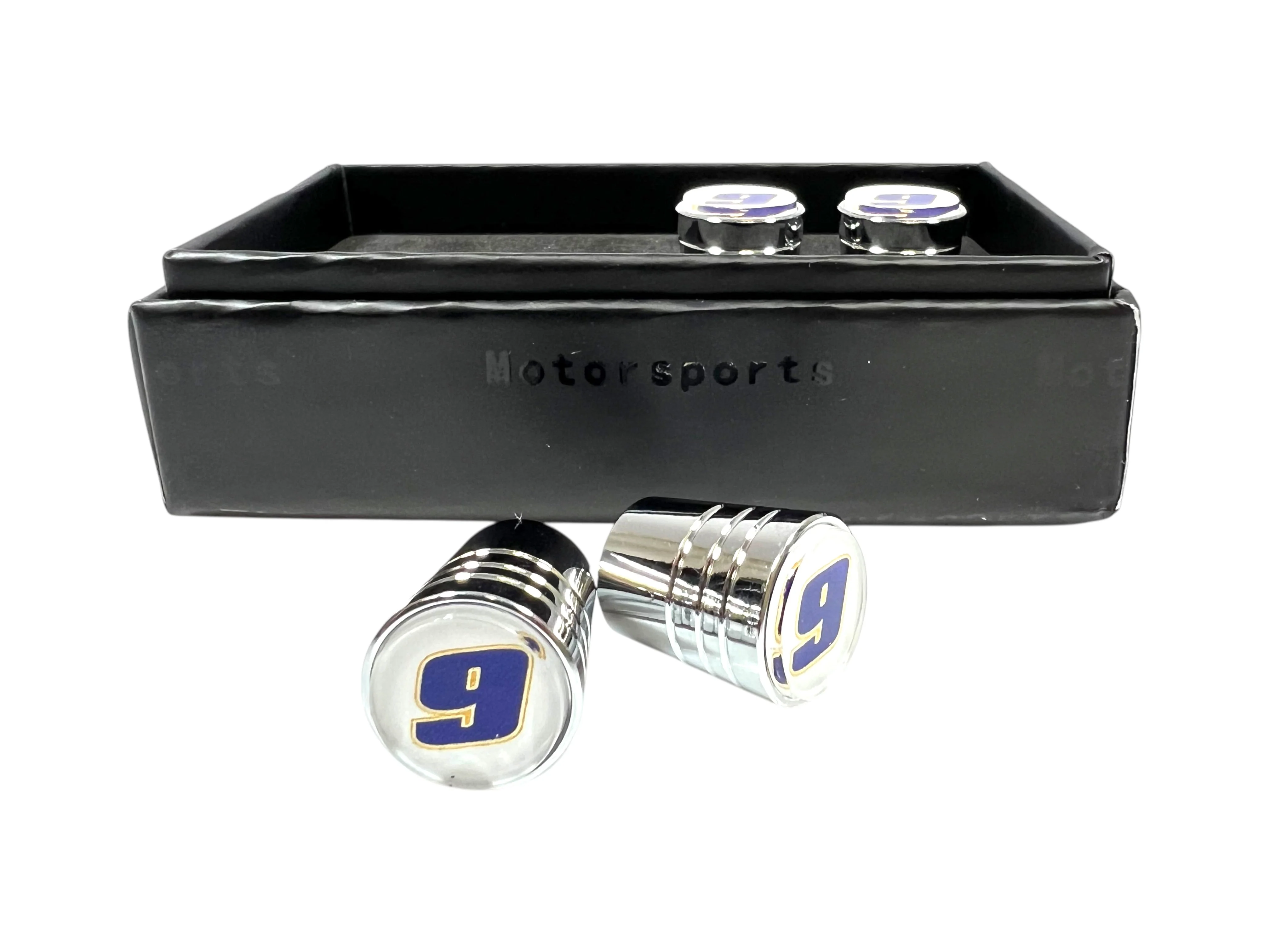 Chase Elliott #9 NAPA Chrome Tapered Valve Stem Caps