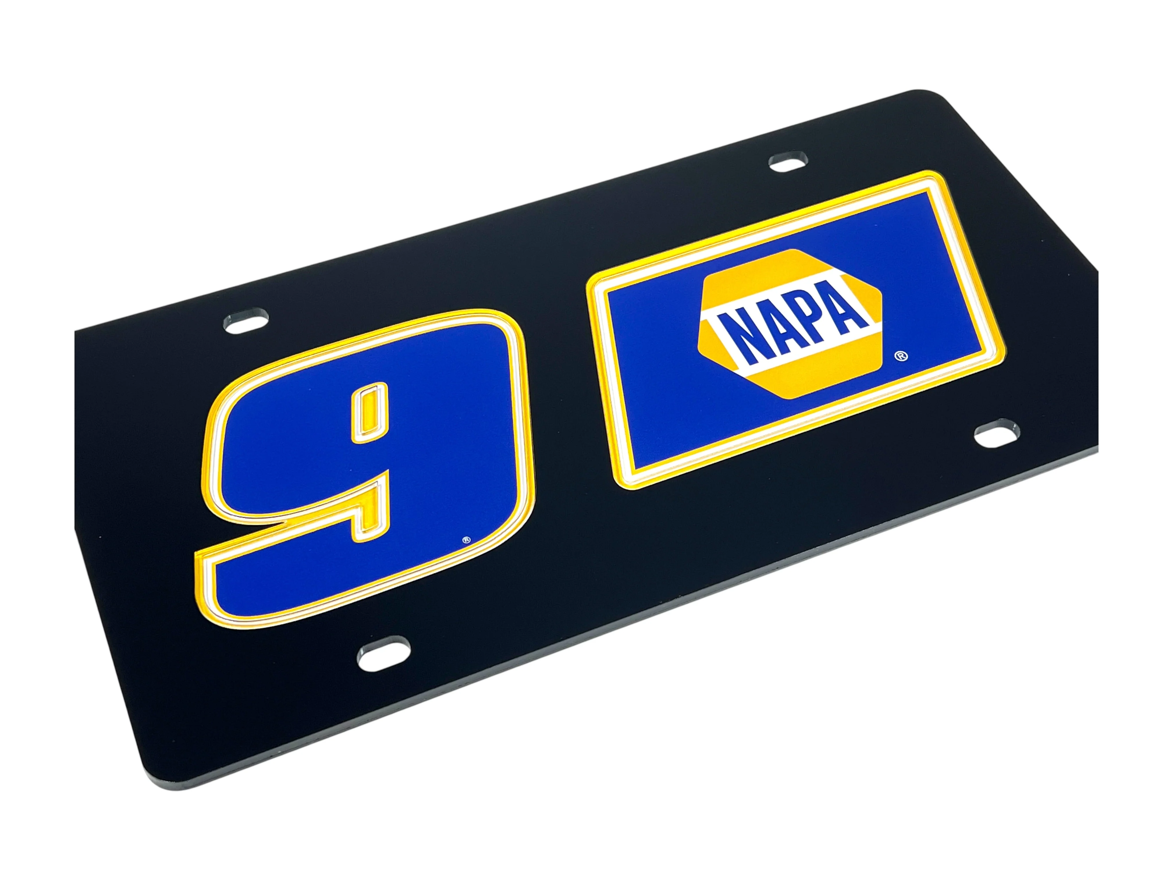 Chase Elliott #9 NAPA Acrylic License Plate - Image 3