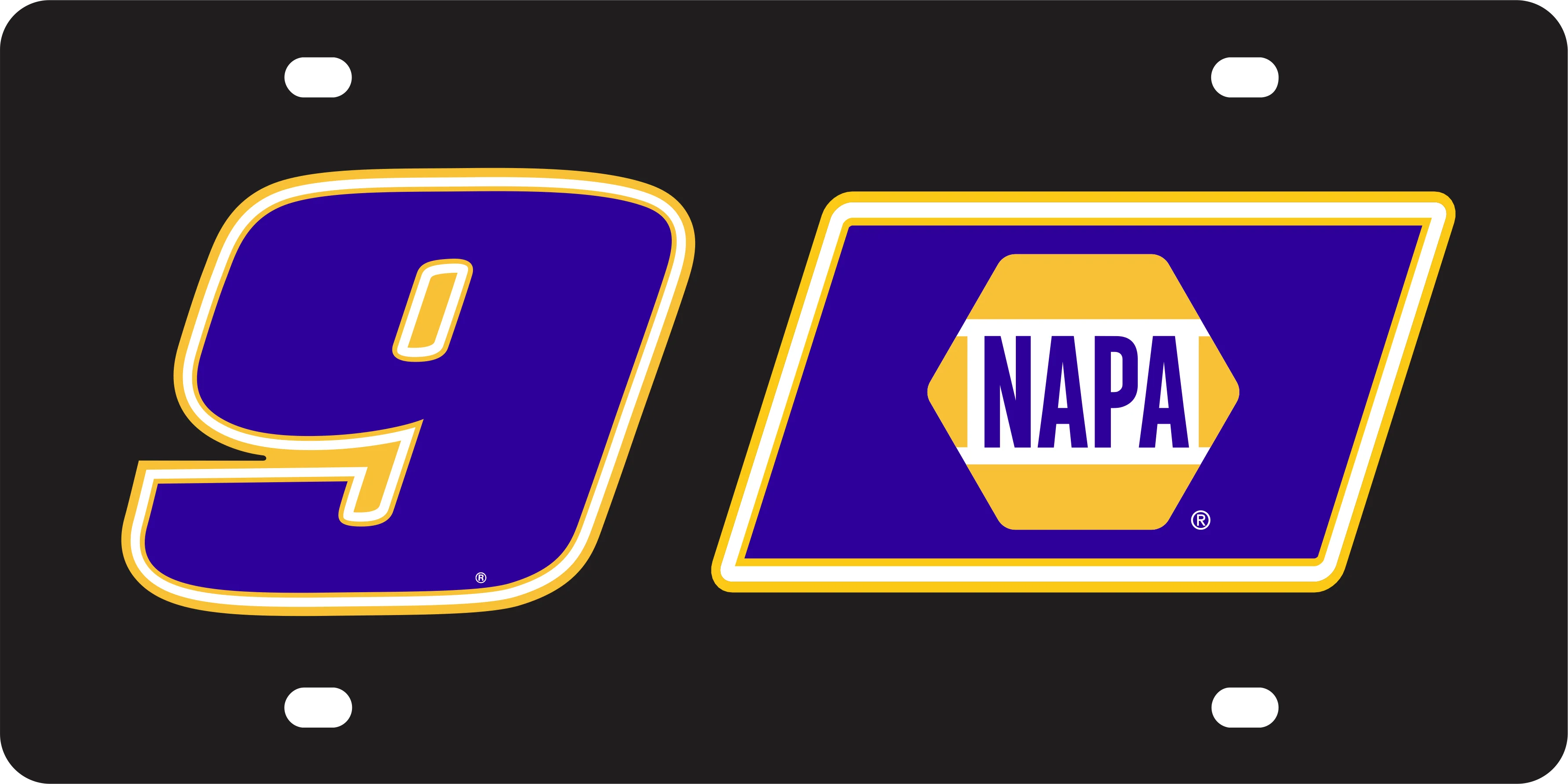 Chase Elliott #9 NAPA Acrylic License Plate - Image 5