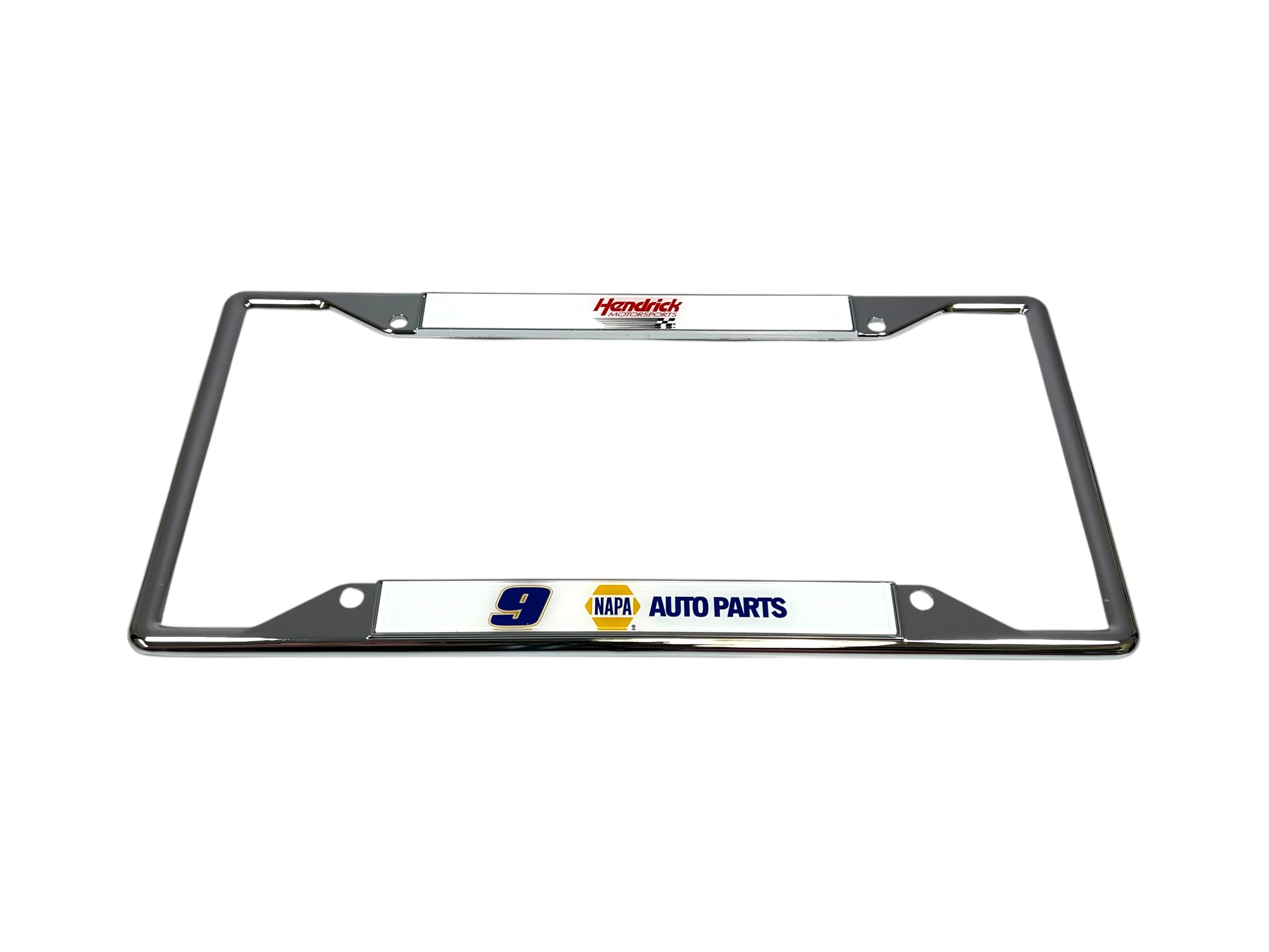 Chase Elliott #9 NAPA Chrome License Plate Frame - Image 2