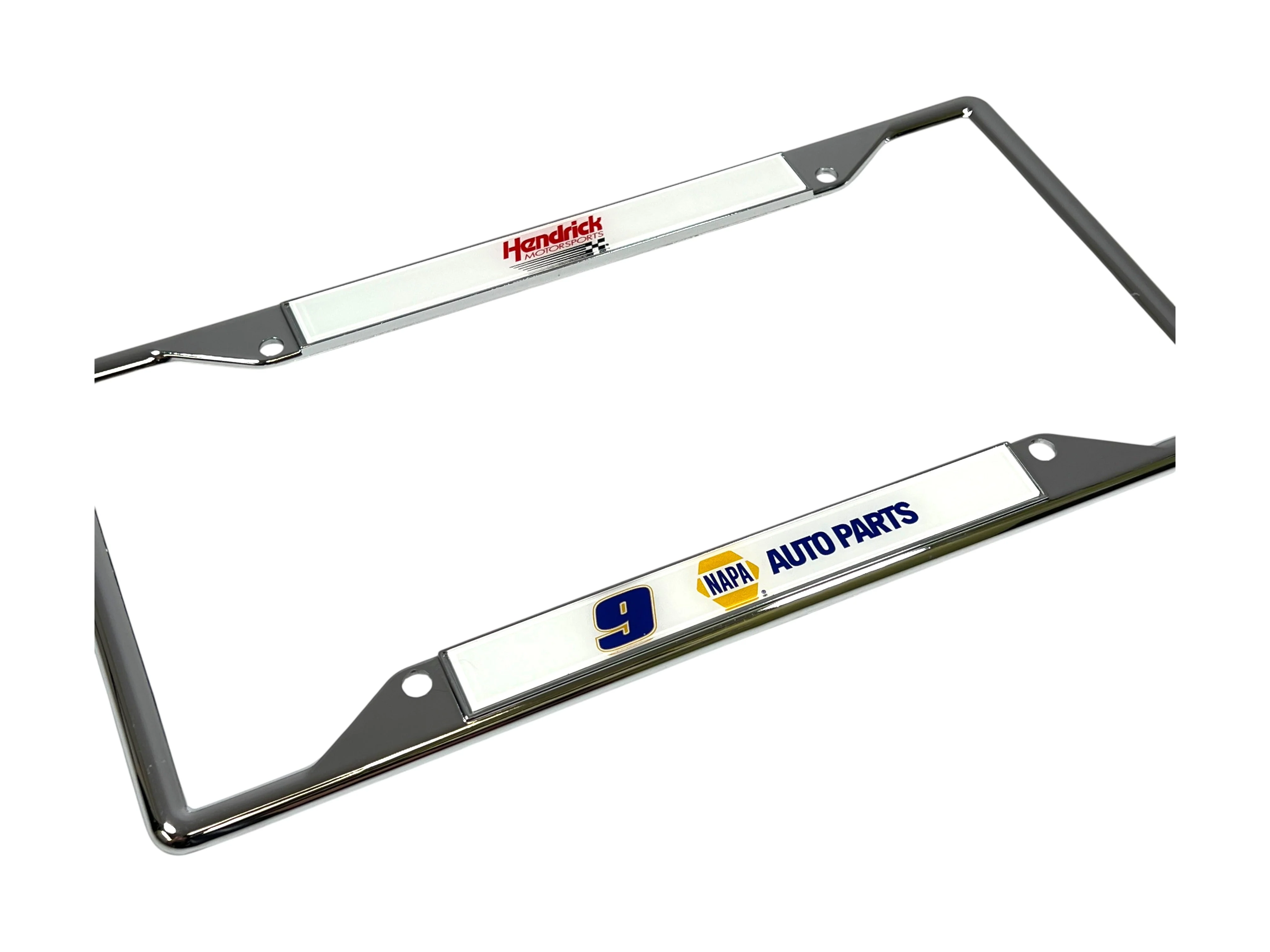 Chase Elliott #9 NAPA Chrome License Plate Frame - Image 3