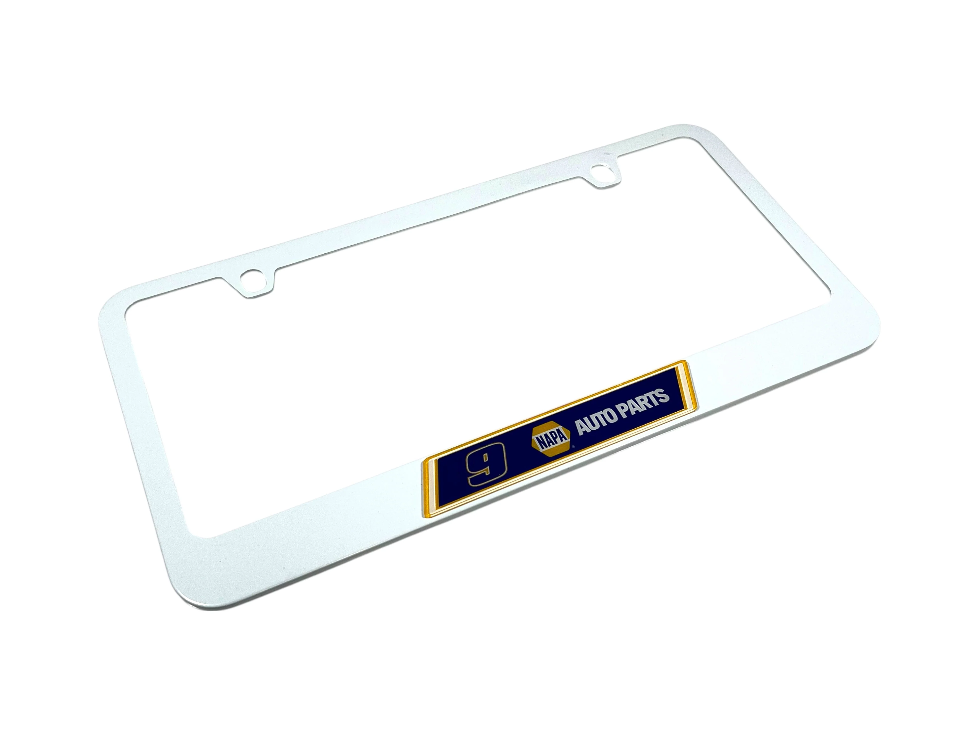 Chase Elliott #9 NAPA White License Plate Frame