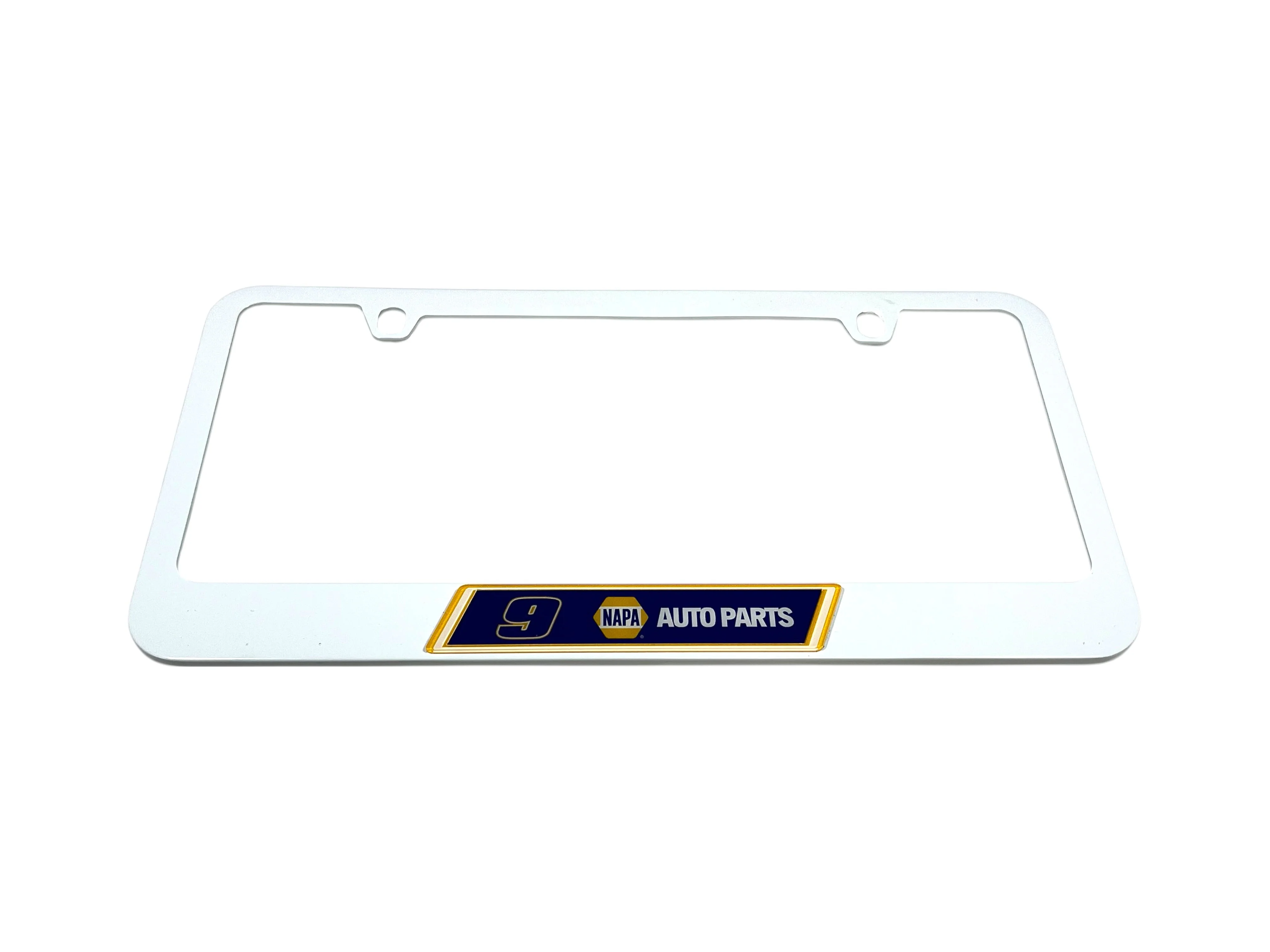 Chase Elliott #9 NAPA White License Plate Frame - Image 2